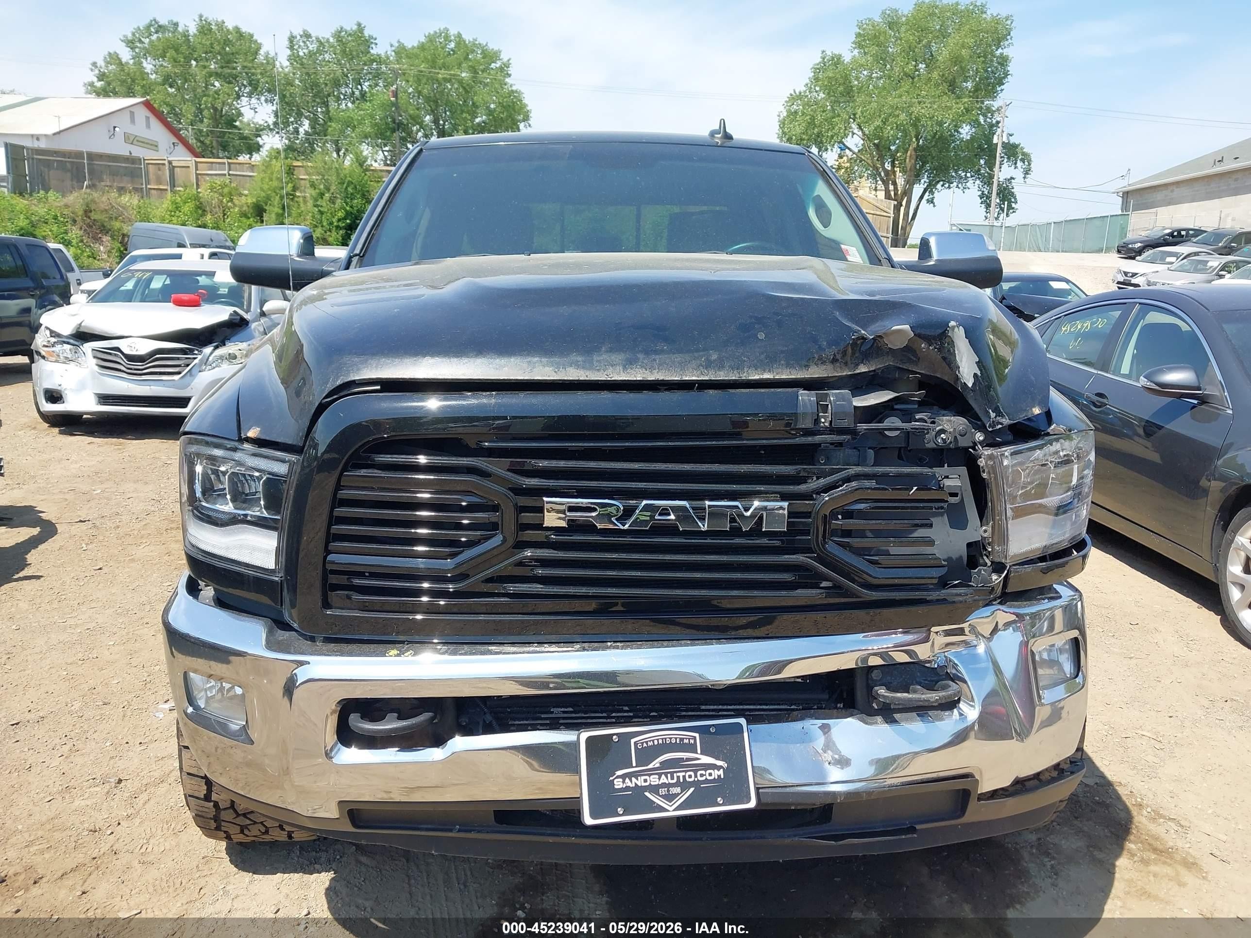 2013 Ram 2500 Laramie Черный vin: 3C6UR5FL3DG607850