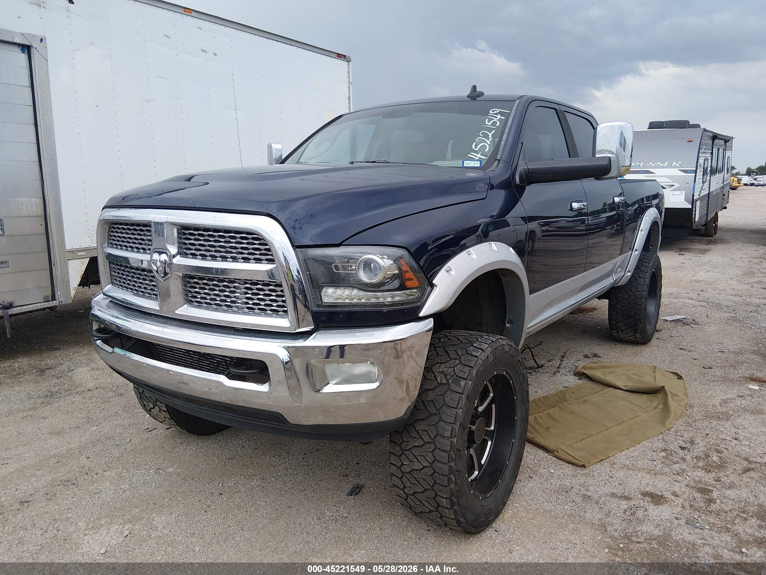 2013 Ram 2500 Laramie Navy vin: 3C6UR5FL3DG615611