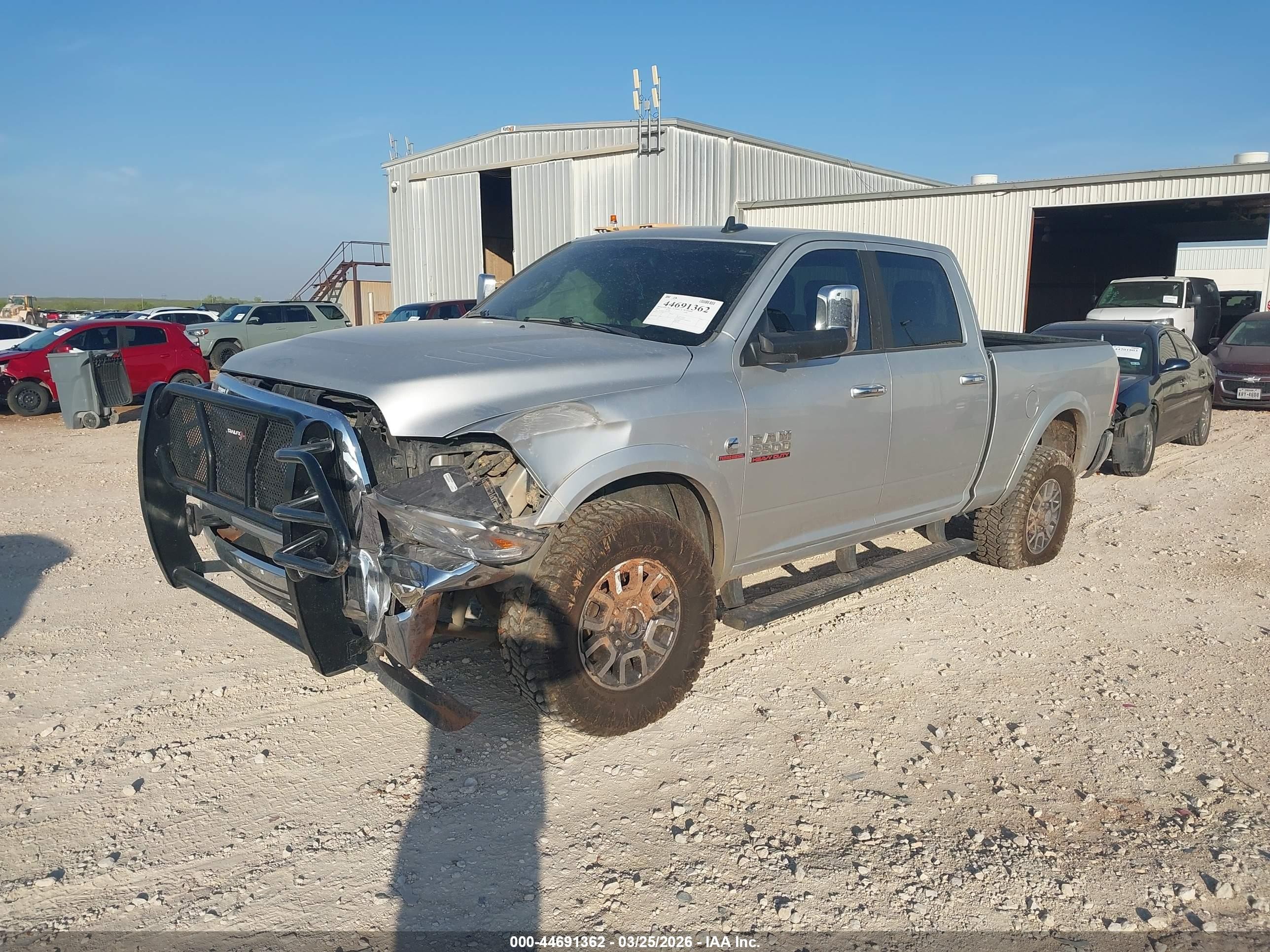 2015 Ram 2500 Laramie Silver vin: 3C6UR5FL3FG515897