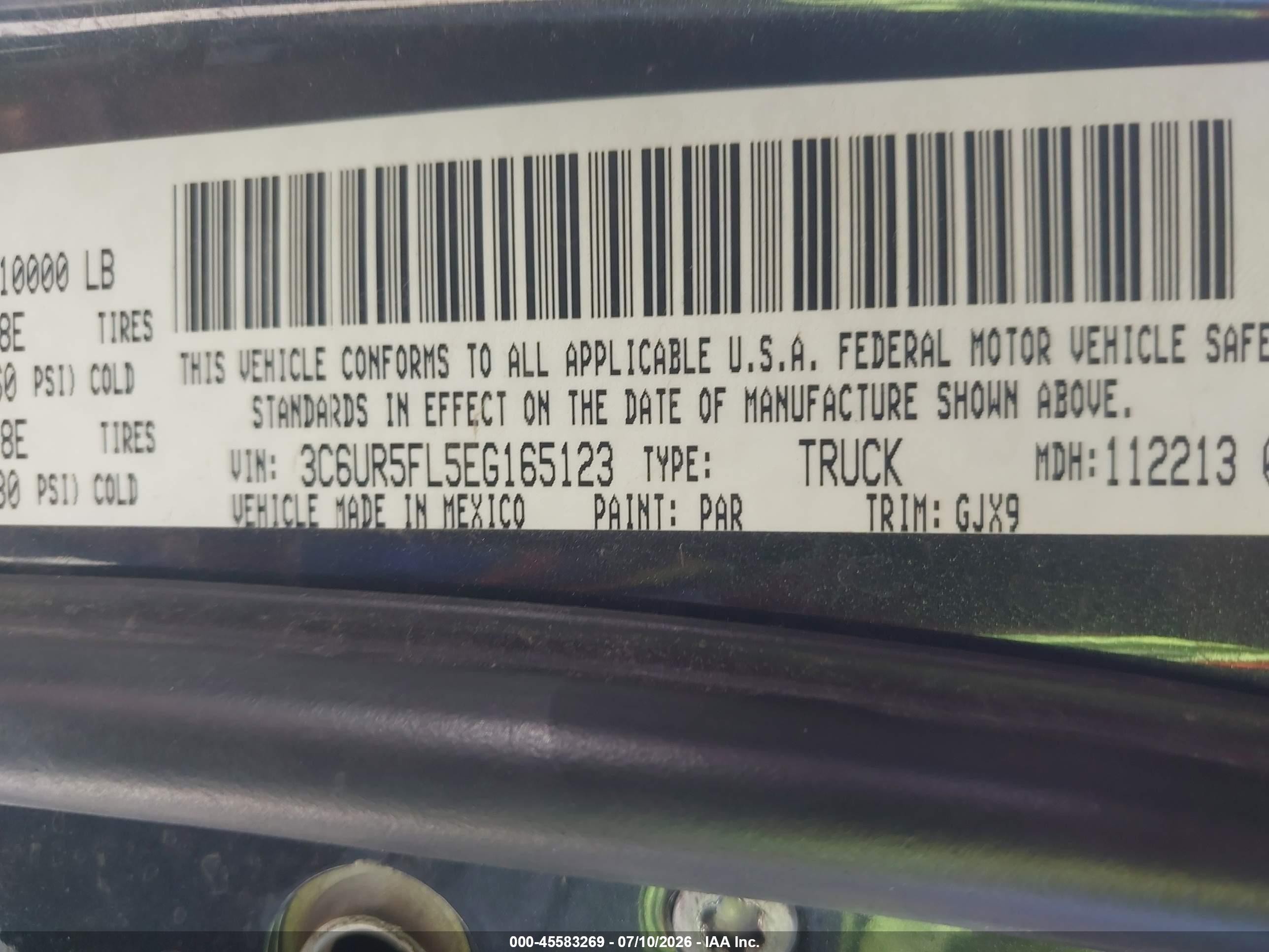 2014 Ram 2500 Laramie Gray vin: 3C6UR5FL5EG165123