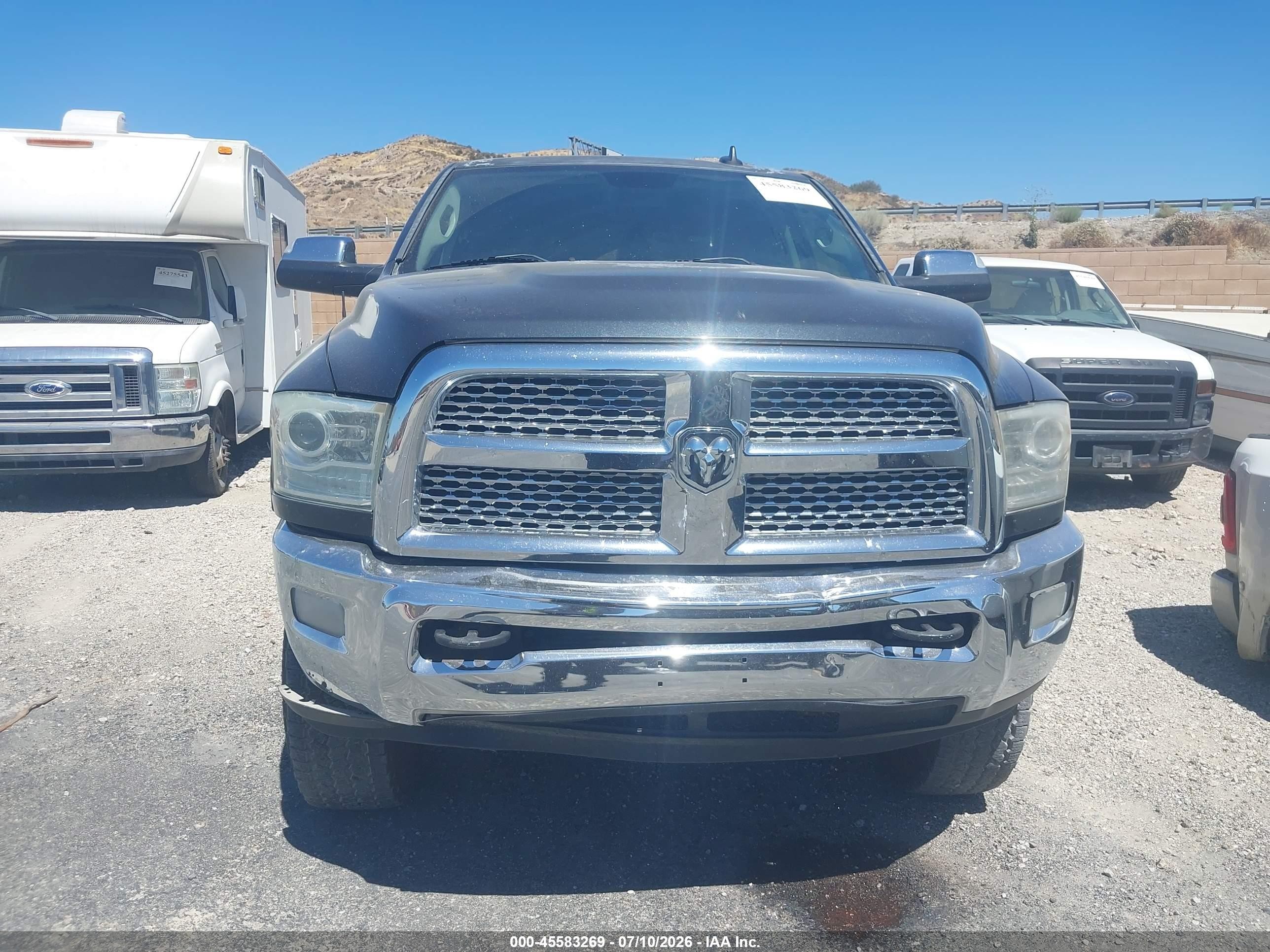 2014 Ram 2500 Laramie Серый vin: 3C6UR5FL5EG165123