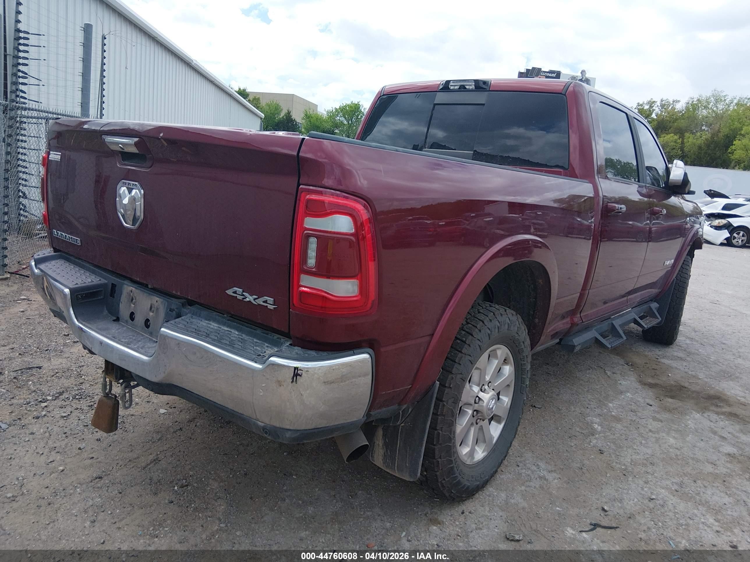 2022 Ram 2500 Laramie  4x4 6'4 Box Бордовый vin: 3C6UR5FL5NG371185