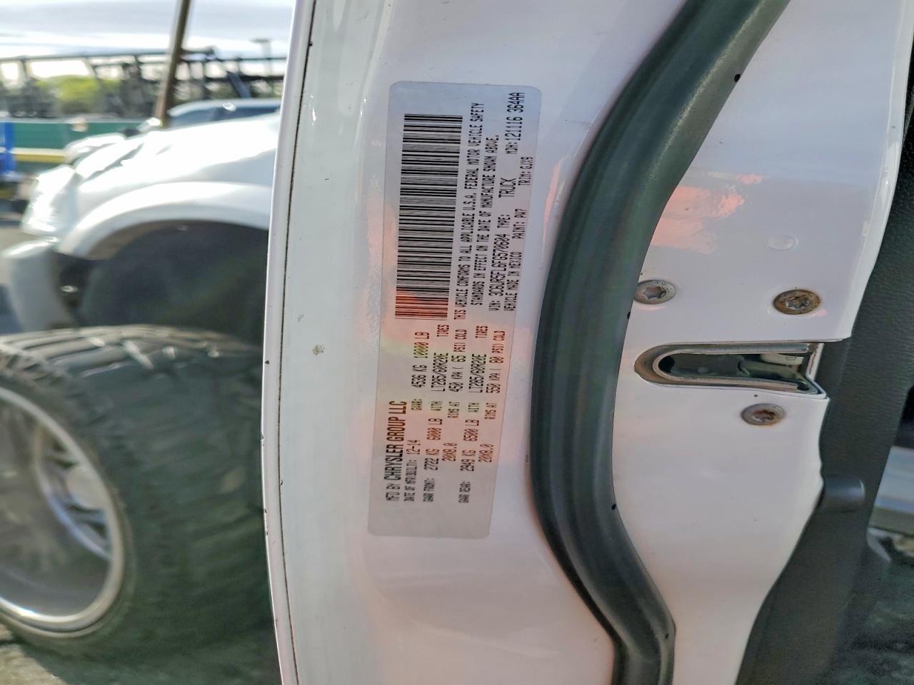 2015 Ram 2500 Laramie White vin: 3C6UR5FL6FG570604
