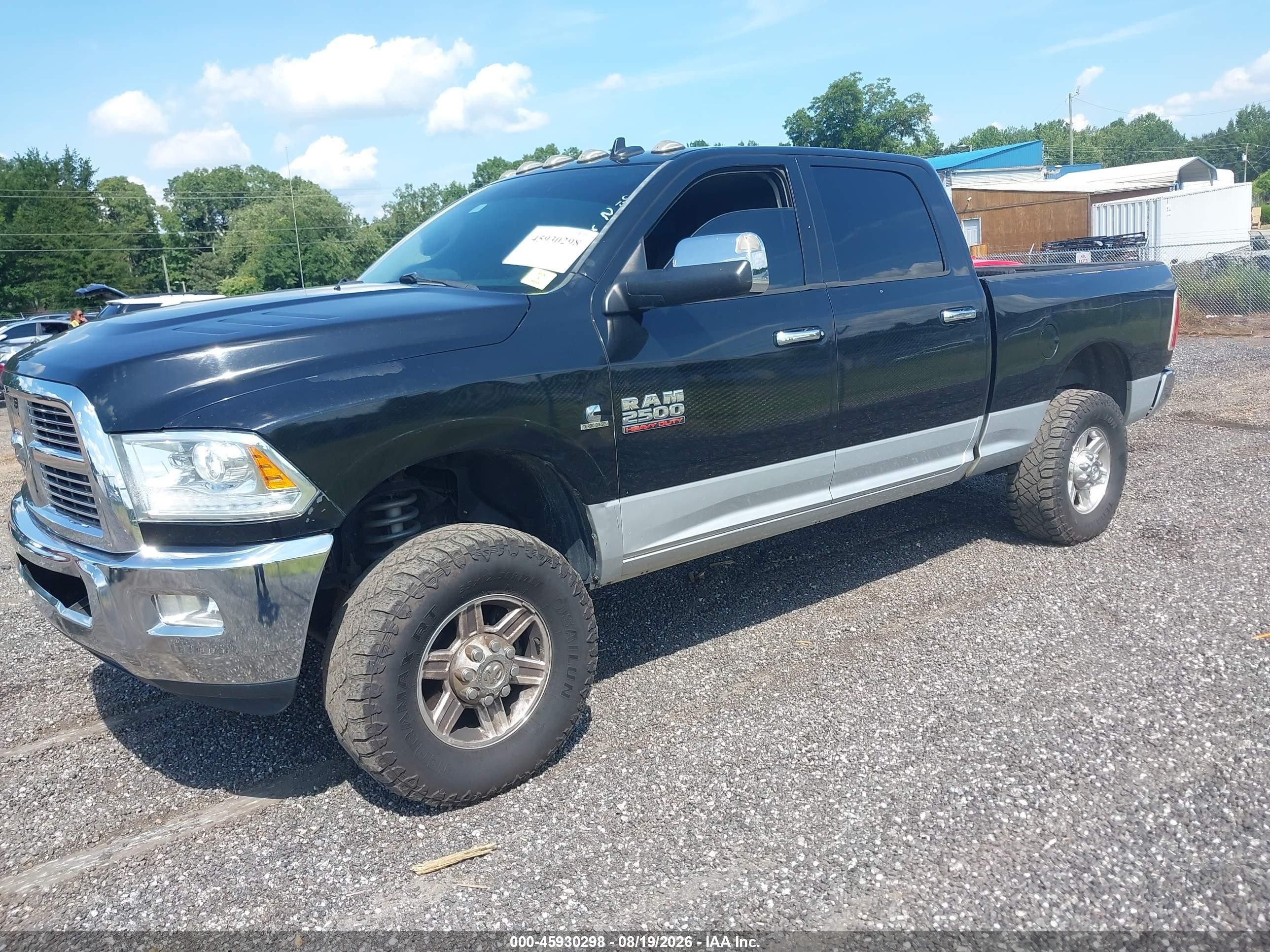 2013 Ram 2500 Laramie Black vin: 3C6UR5FL7DG551606