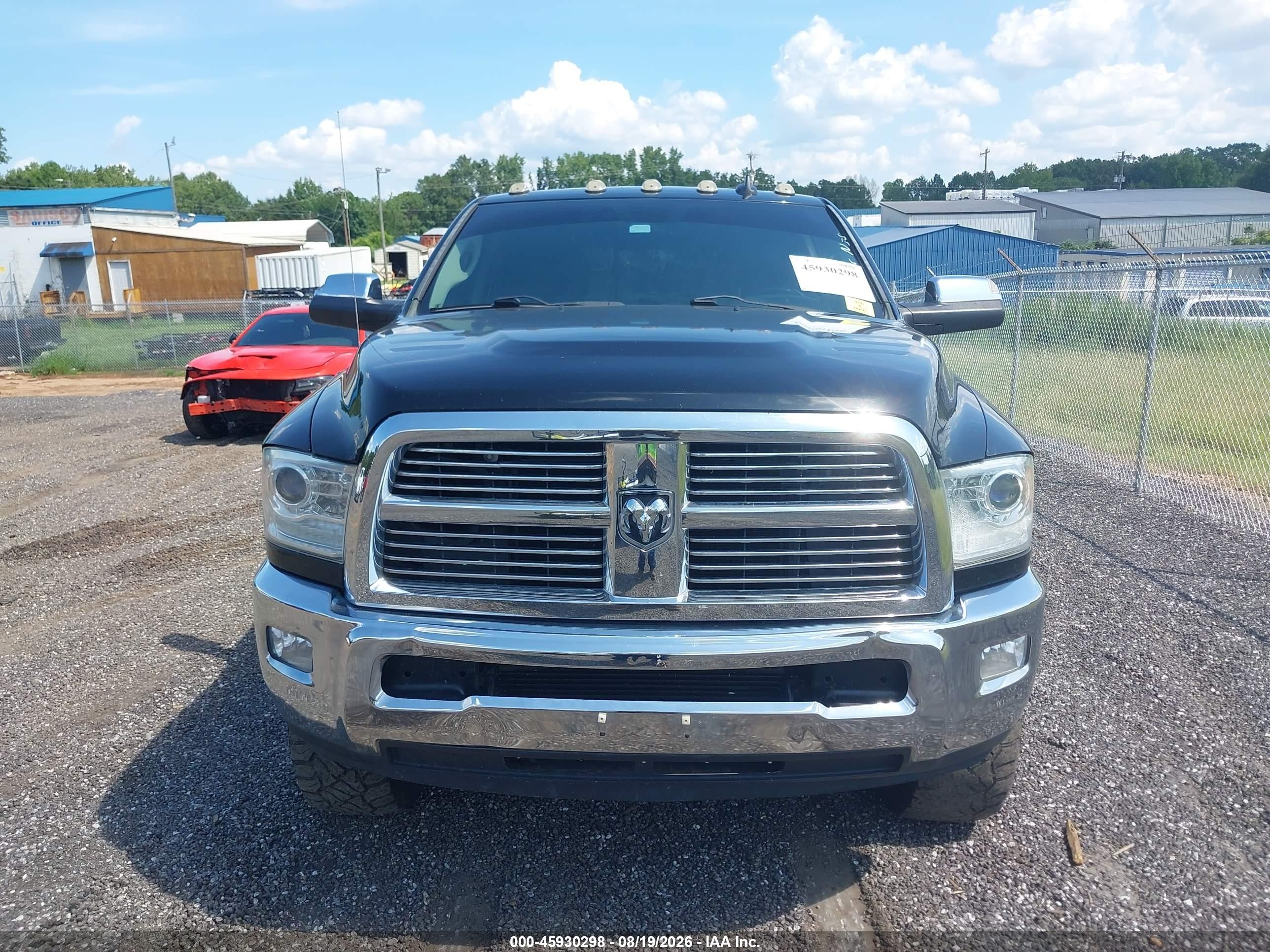 2013 Ram 2500 Laramie Black vin: 3C6UR5FL7DG551606