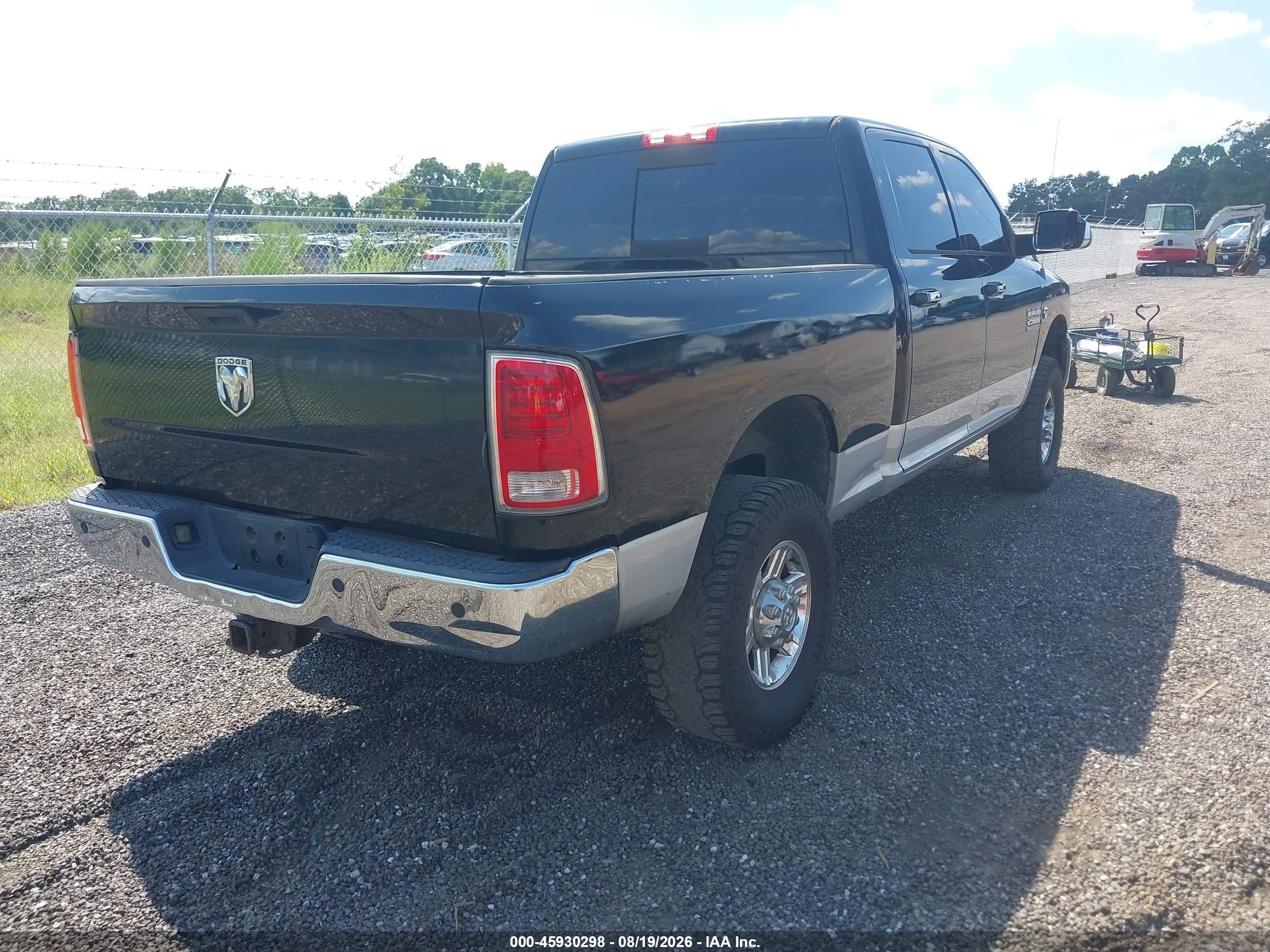 2013 Ram 2500 Laramie Black vin: 3C6UR5FL7DG551606