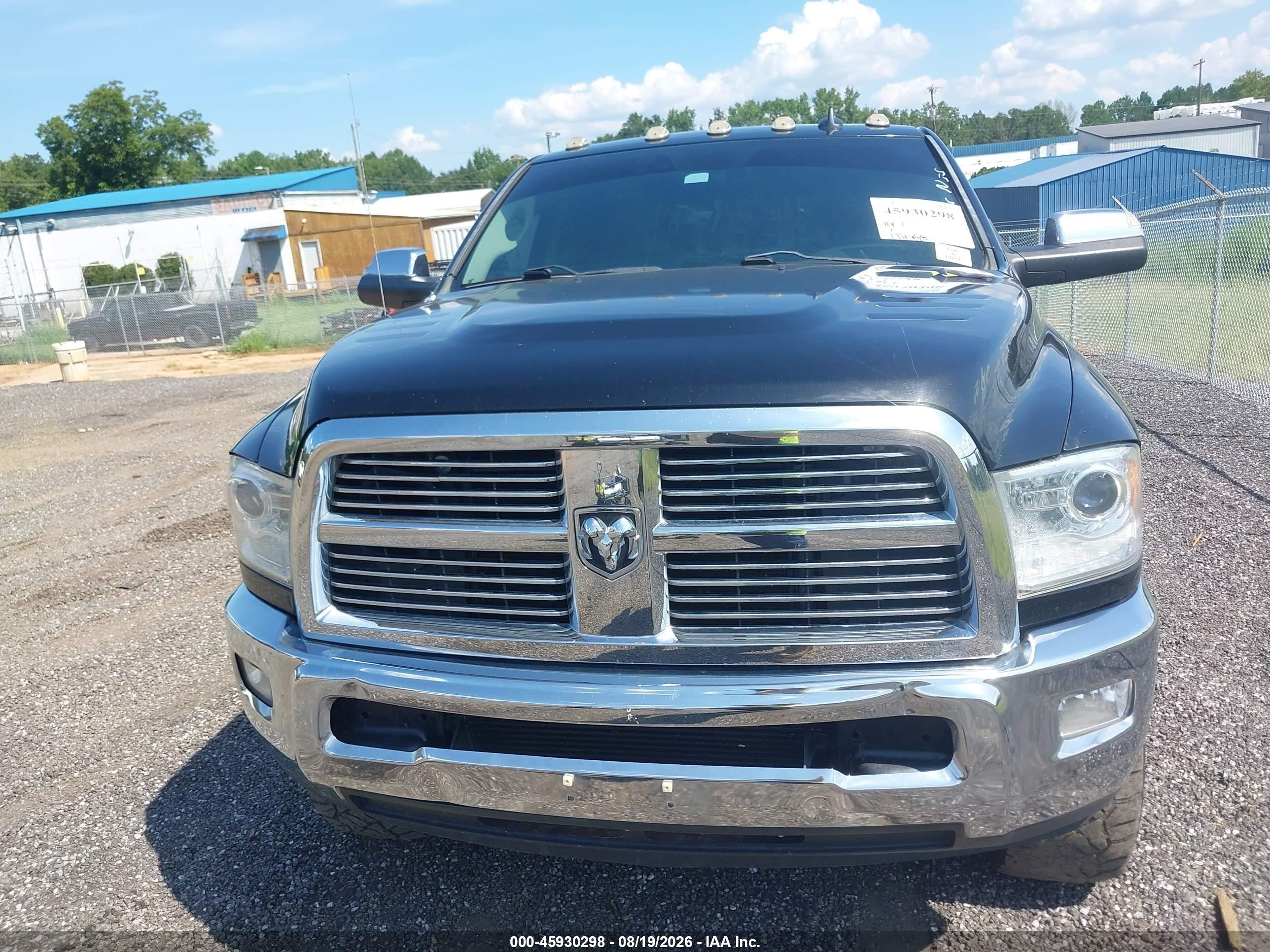 2013 Ram 2500 Laramie Black vin: 3C6UR5FL7DG551606