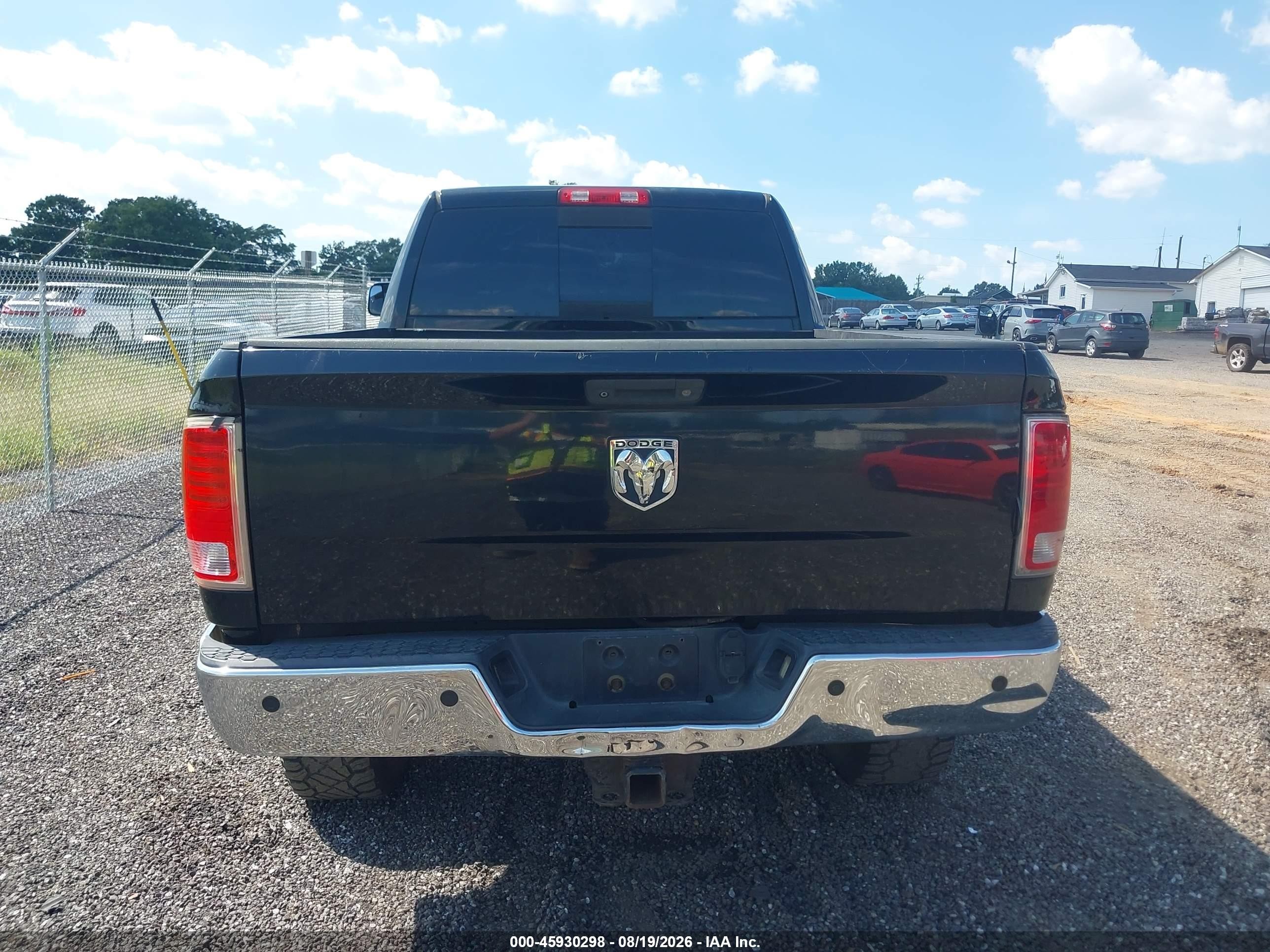 2013 Ram 2500 Laramie Black vin: 3C6UR5FL7DG551606