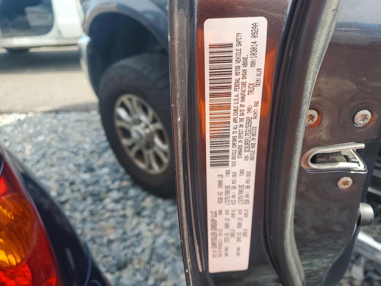 2014 Ram 2500 Laramie Charcoal vin: 3C6UR5FL7EG152602
