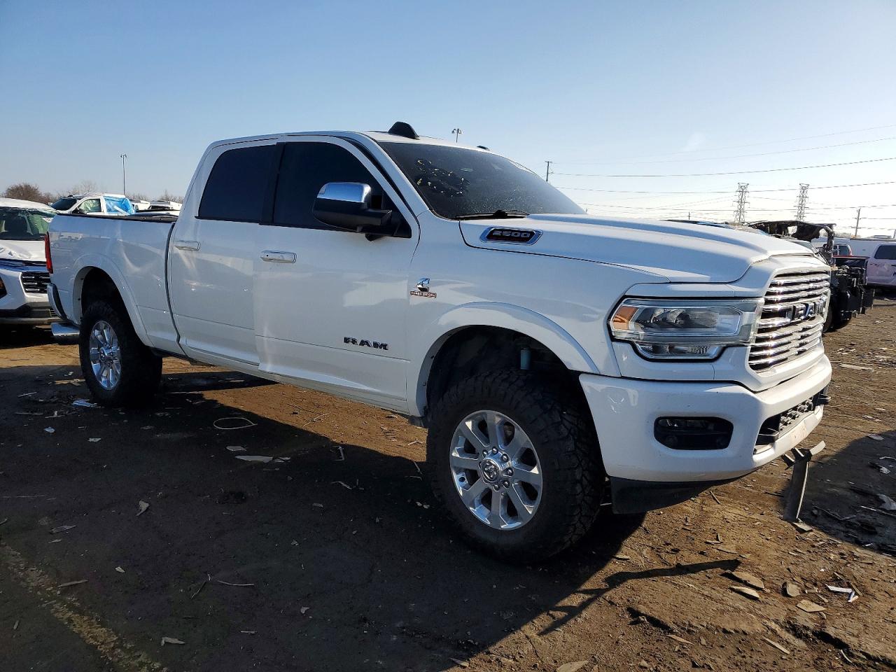 2019 Ram 2500 Laramie White vin: 3C6UR5FL9KG530320