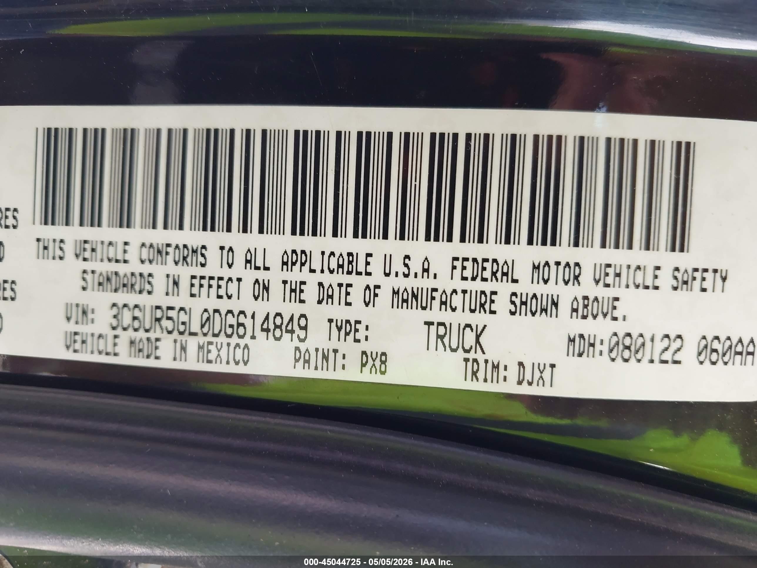 2013 Ram 2500 Laramie Longhorn Black vin: 3C6UR5GL0DG614849