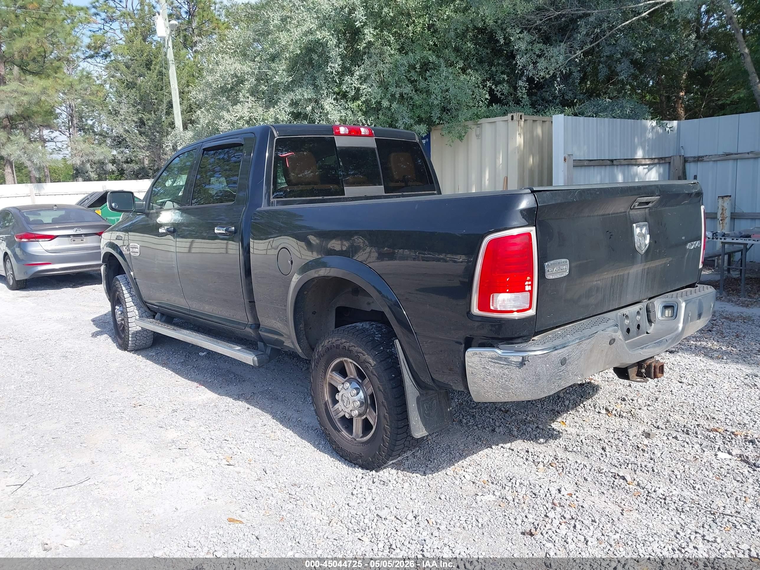 2013 Ram 2500 Laramie Longhorn Black vin: 3C6UR5GL0DG614849