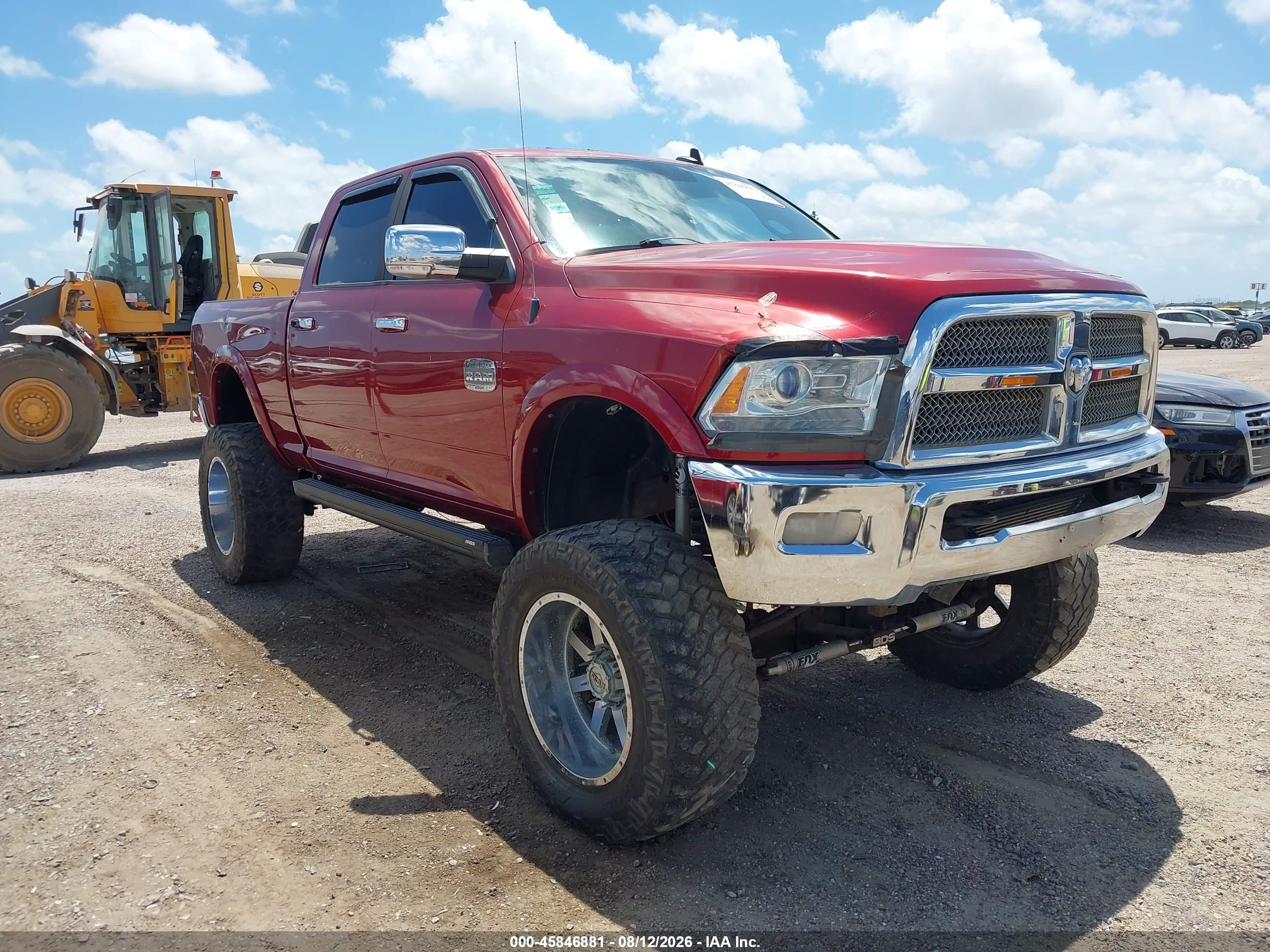 2014 Ram 2500 Longhorn Maroon vin: 3C6UR5GL2EG266134
