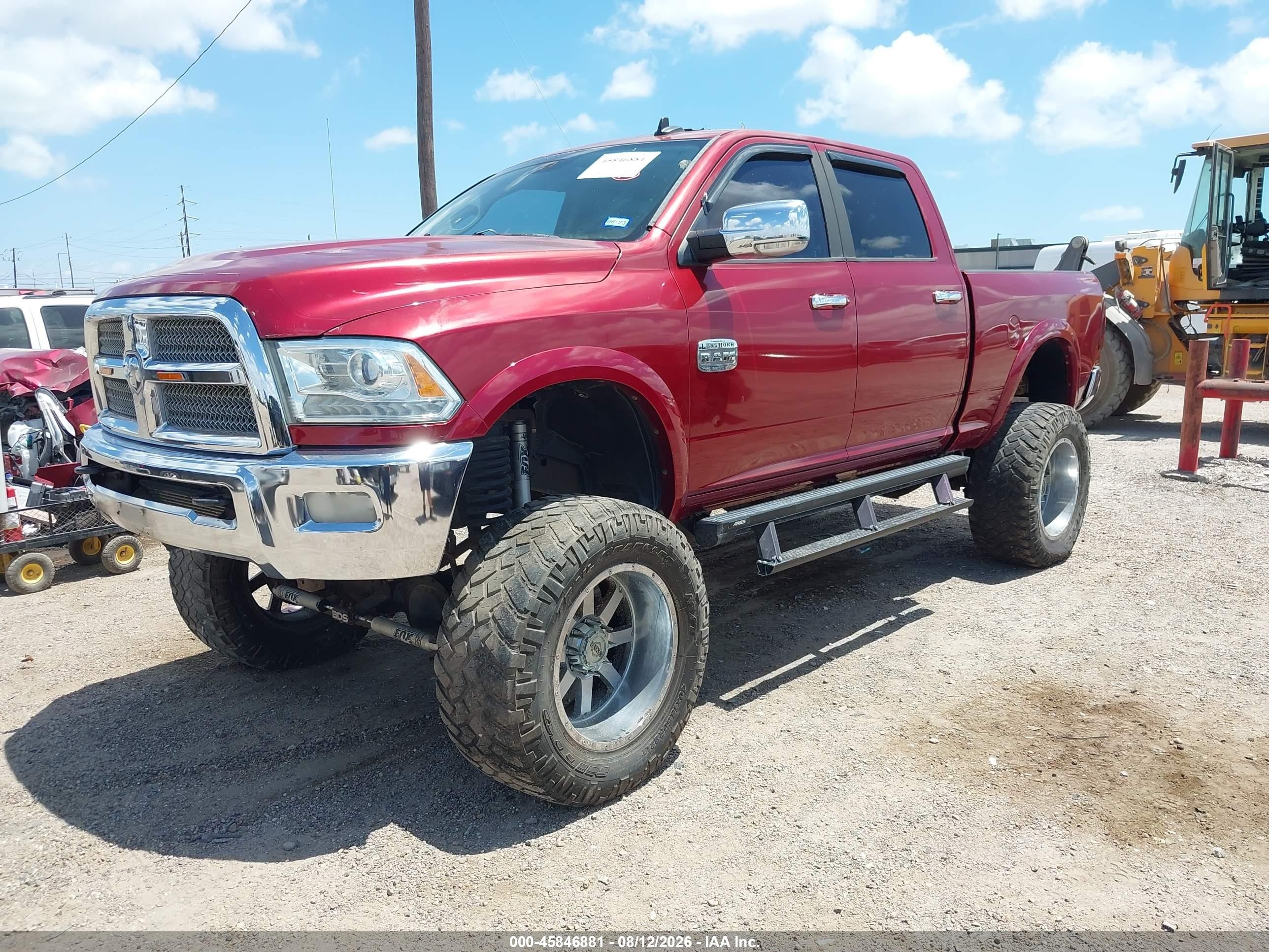 2014 Ram 2500 Longhorn Maroon vin: 3C6UR5GL2EG266134