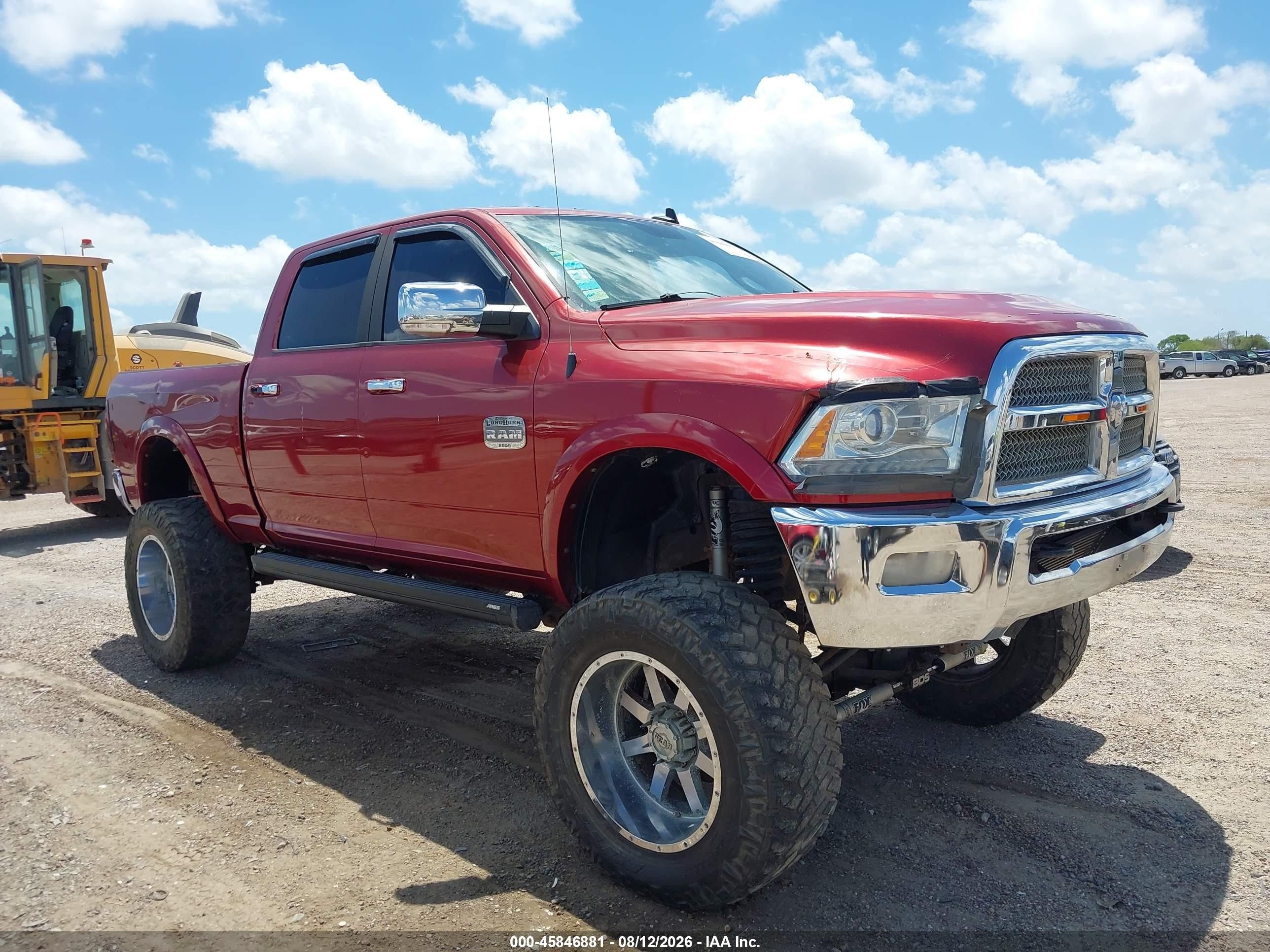 2014 Ram 2500 Longhorn Maroon vin: 3C6UR5GL2EG266134