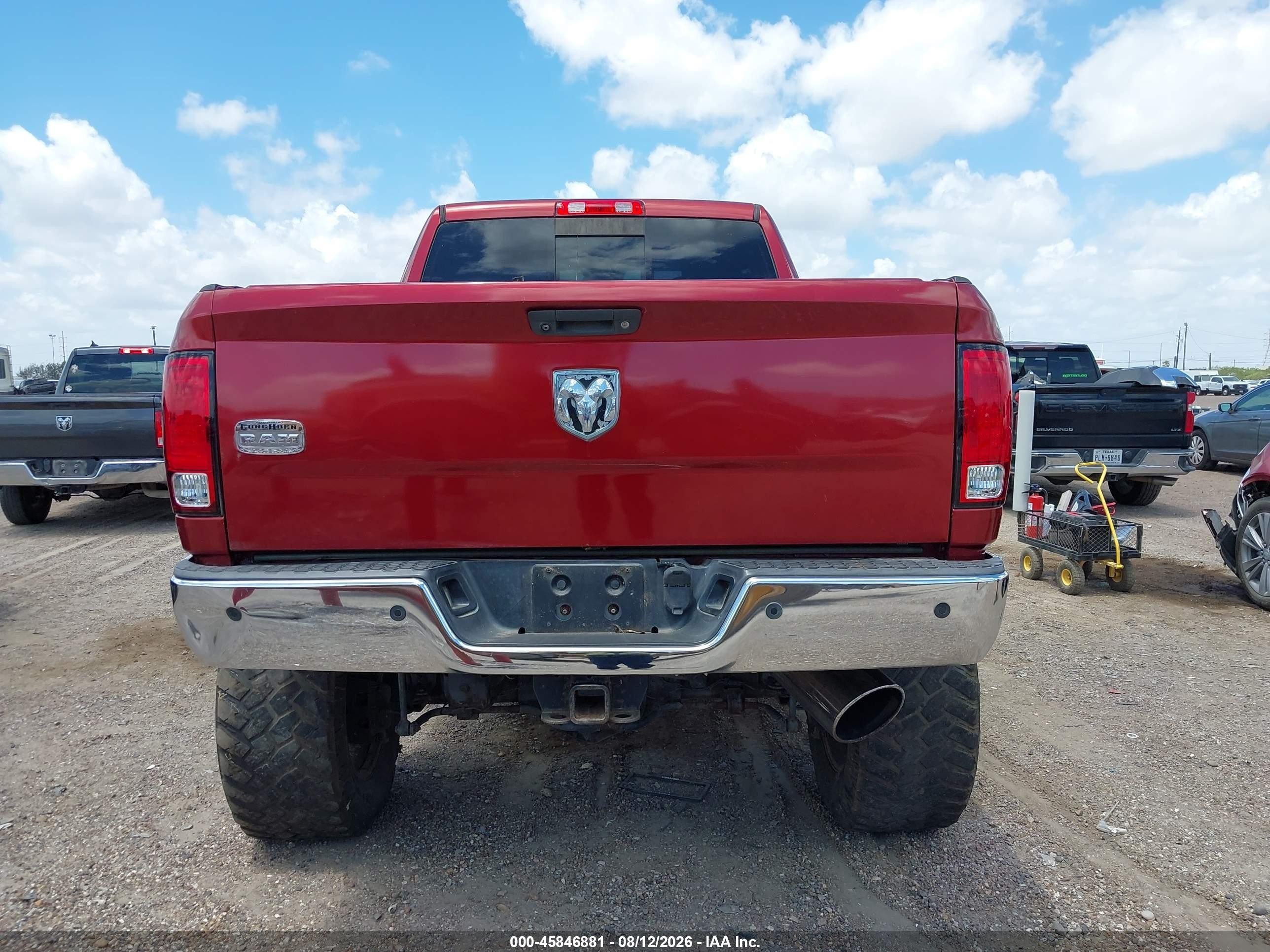 2014 Ram 2500 Longhorn Maroon vin: 3C6UR5GL2EG266134