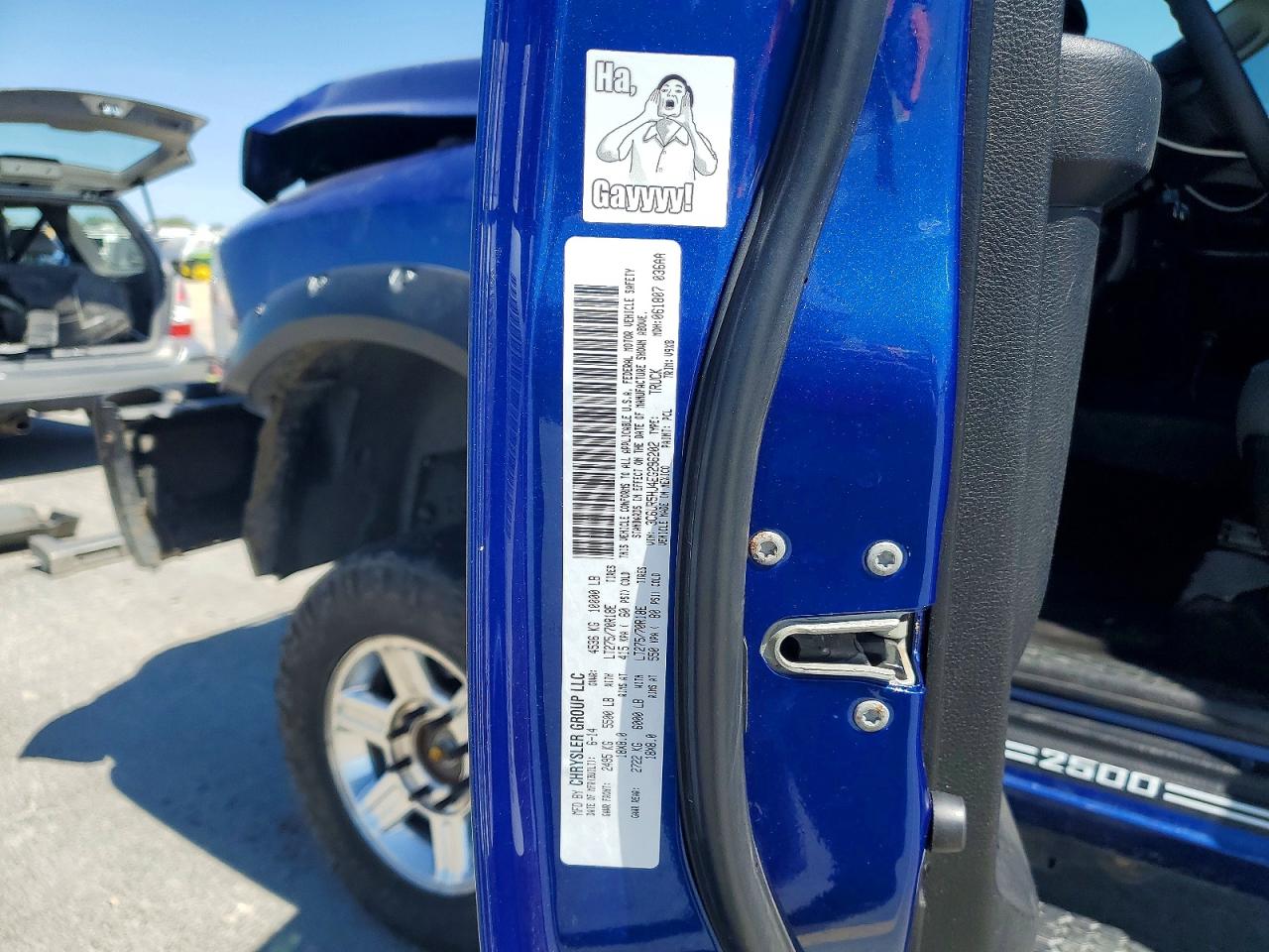 2014 Ram 2500 St Blue vin: 3C6UR5HJ4EG296202