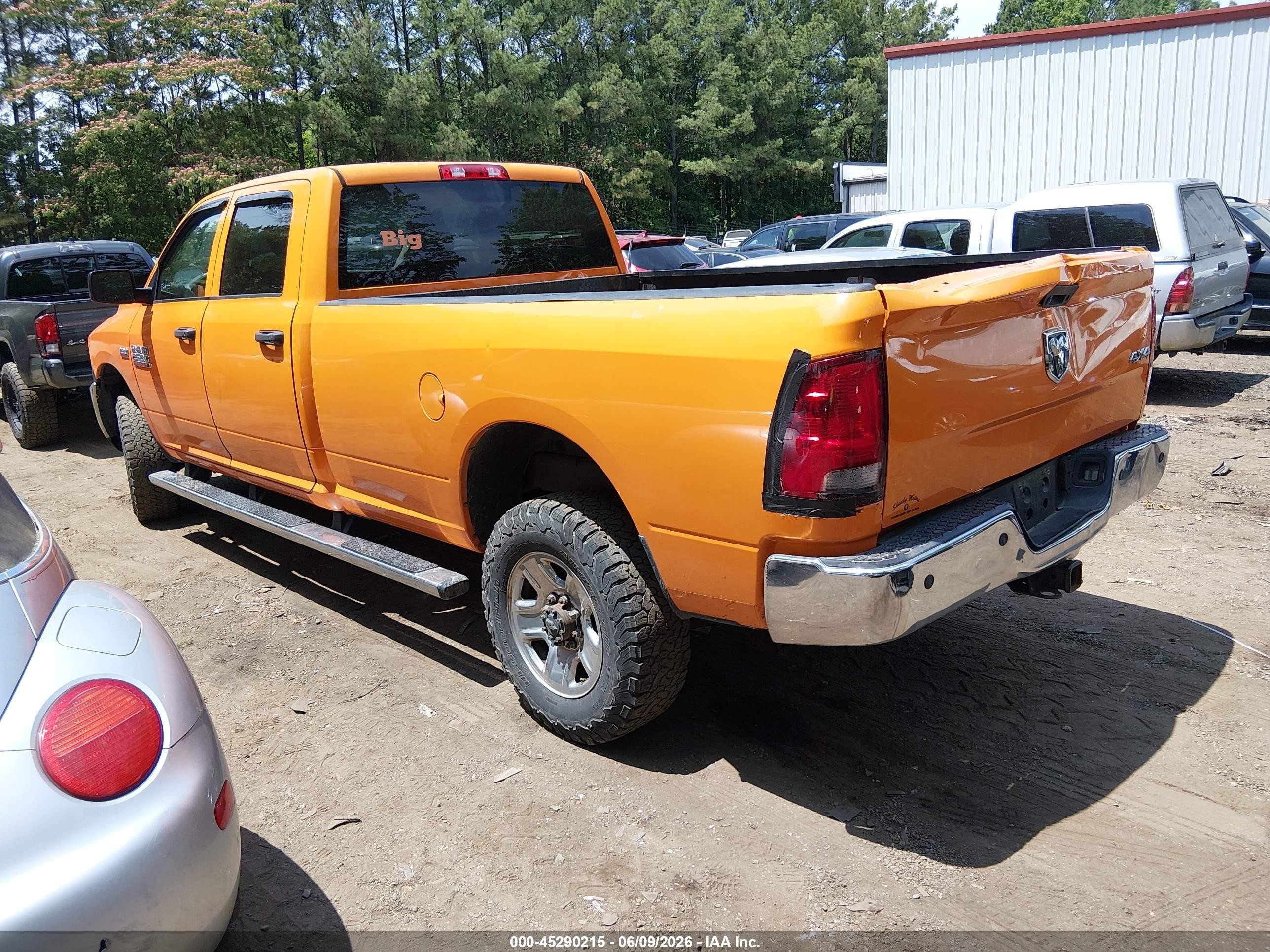 2016 Ram 2500 Tradesman Orange vin: 3C6UR5HJ6GG283146