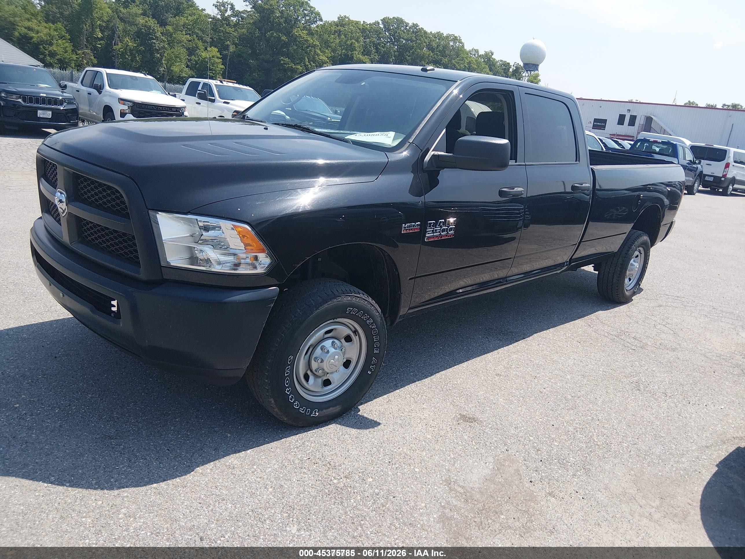2015 Ram 2500 Tradesman Black vin: 3C6UR5HJ8FG691453