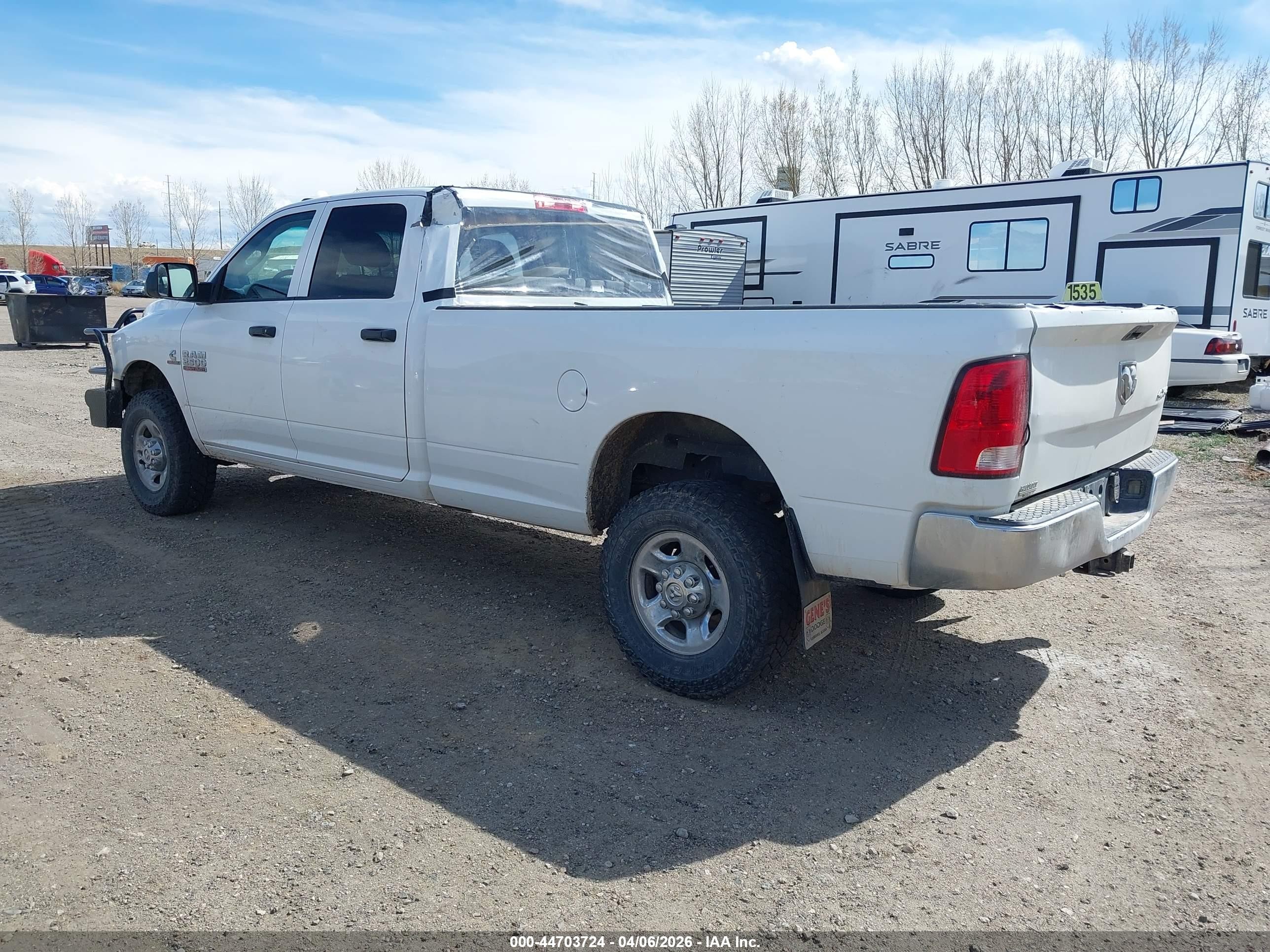 2013 Ram 2500 Tradesman White vin: 3C6UR5HL2DG603351