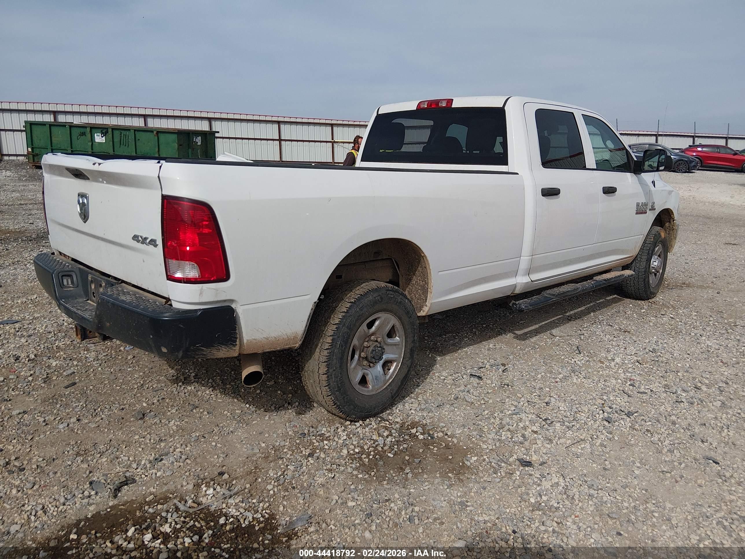2014 Ram 2500 Tradesman White vin: 3C6UR5HL3EG309300