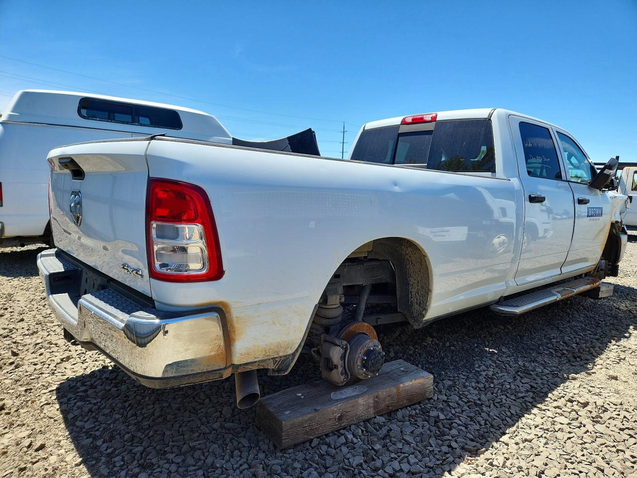 2024 Ram 2500 Tradesman White vin: 3C6UR5HL3RG141129