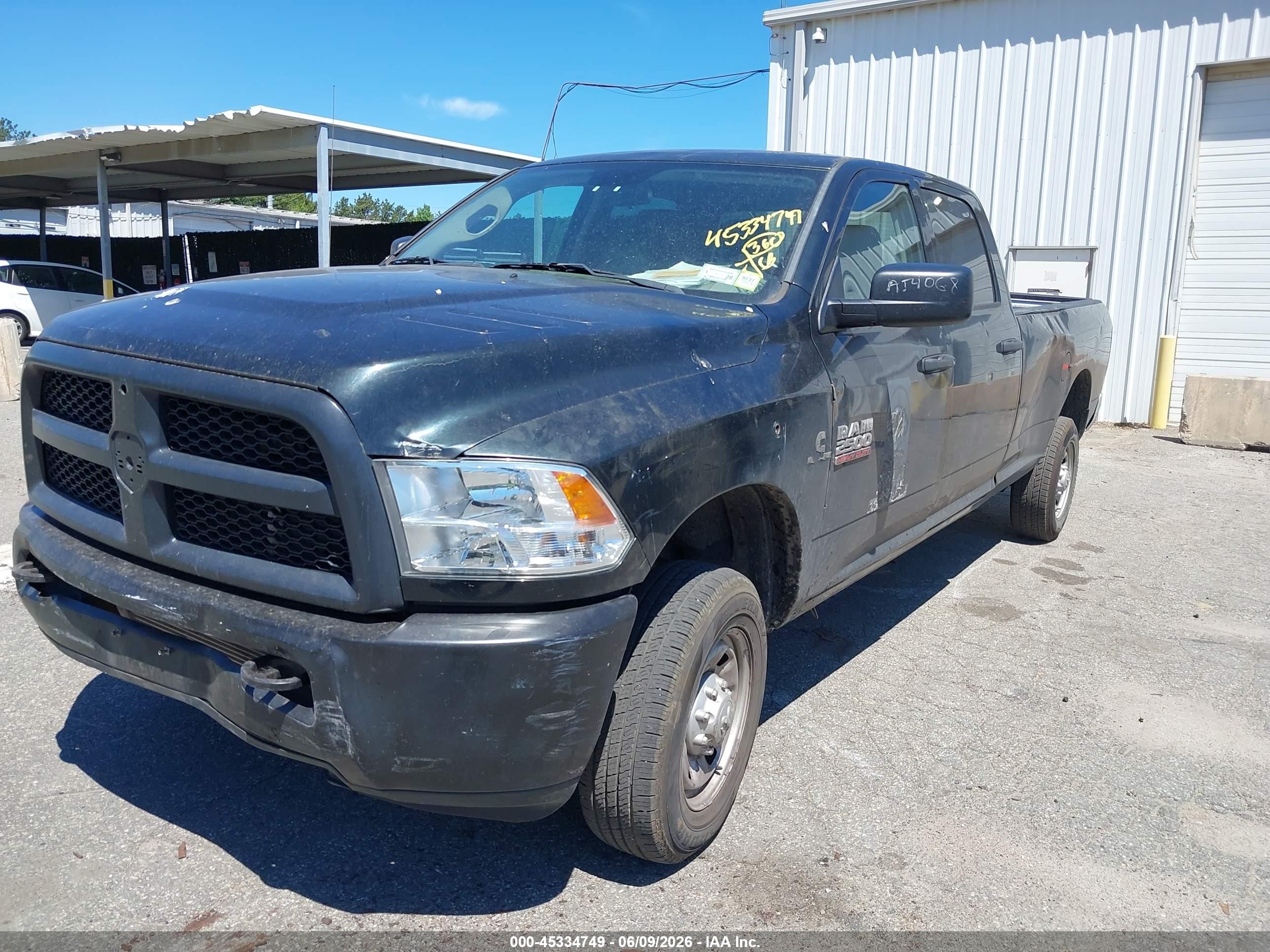 2017 Ram 2500   Черный vin: 3C6UR5HL5HG636558