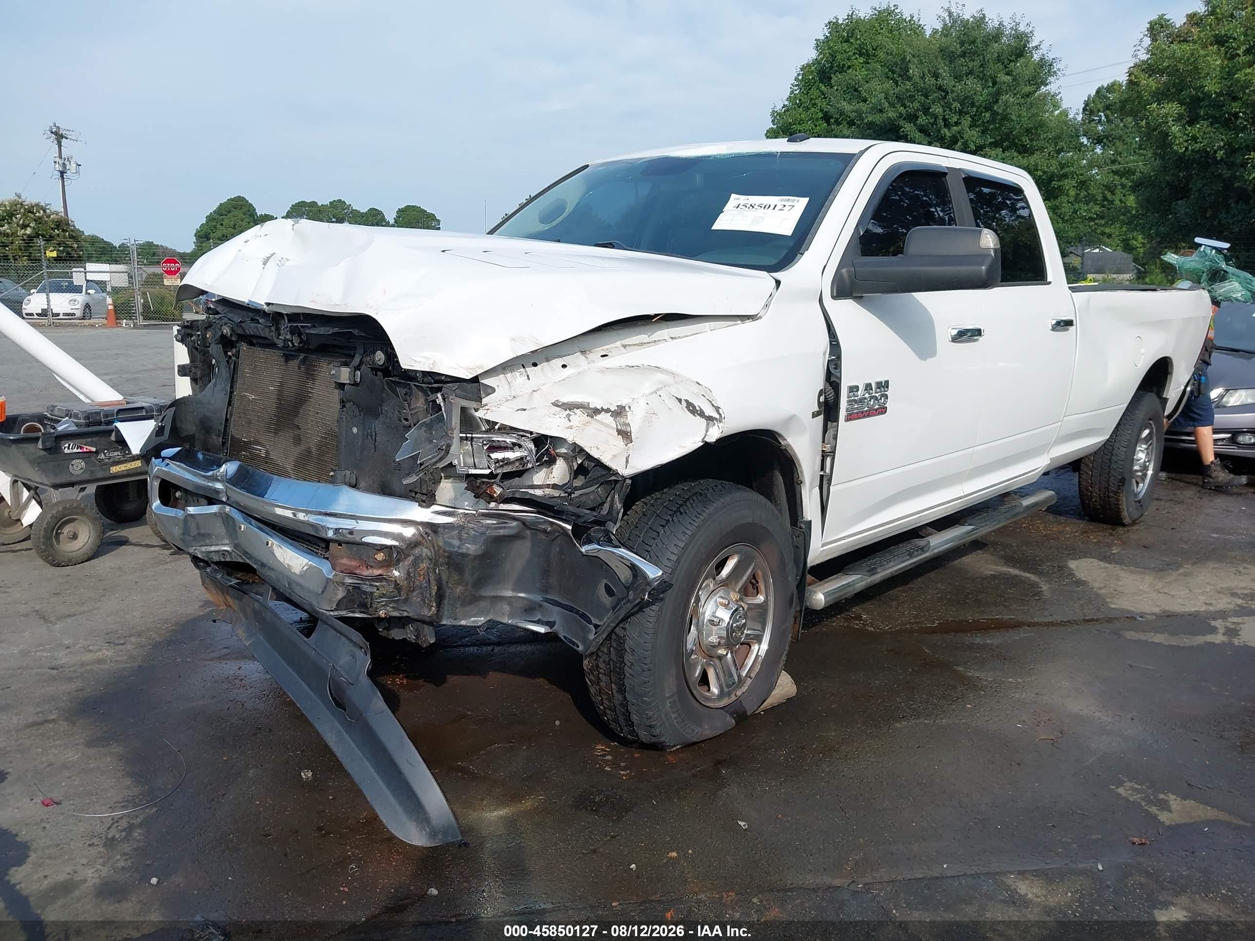 2015 Ram 2500 Slt White vin: 3C6UR5JL0FG509742