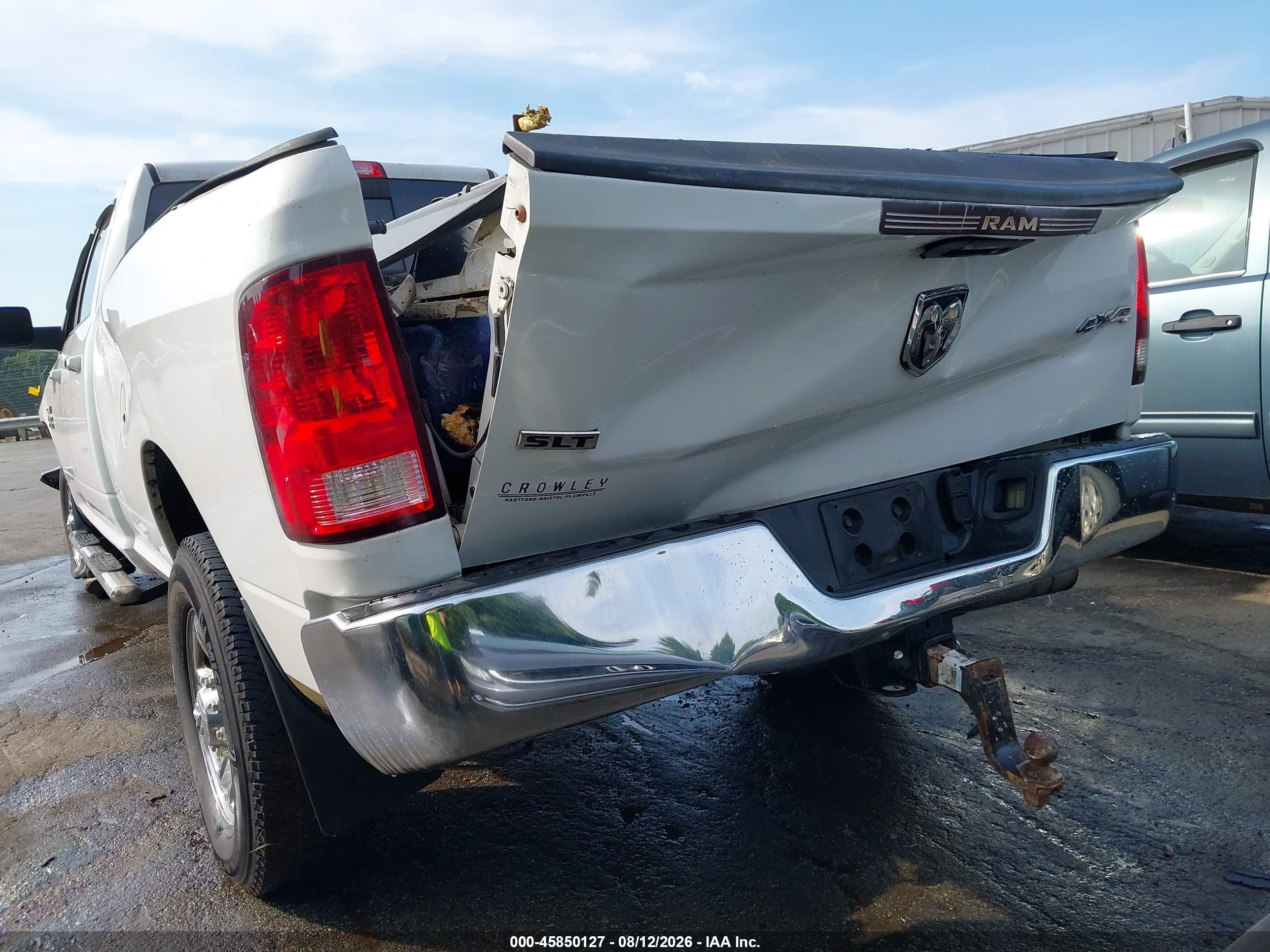 2015 Ram 2500 Slt White vin: 3C6UR5JL0FG509742