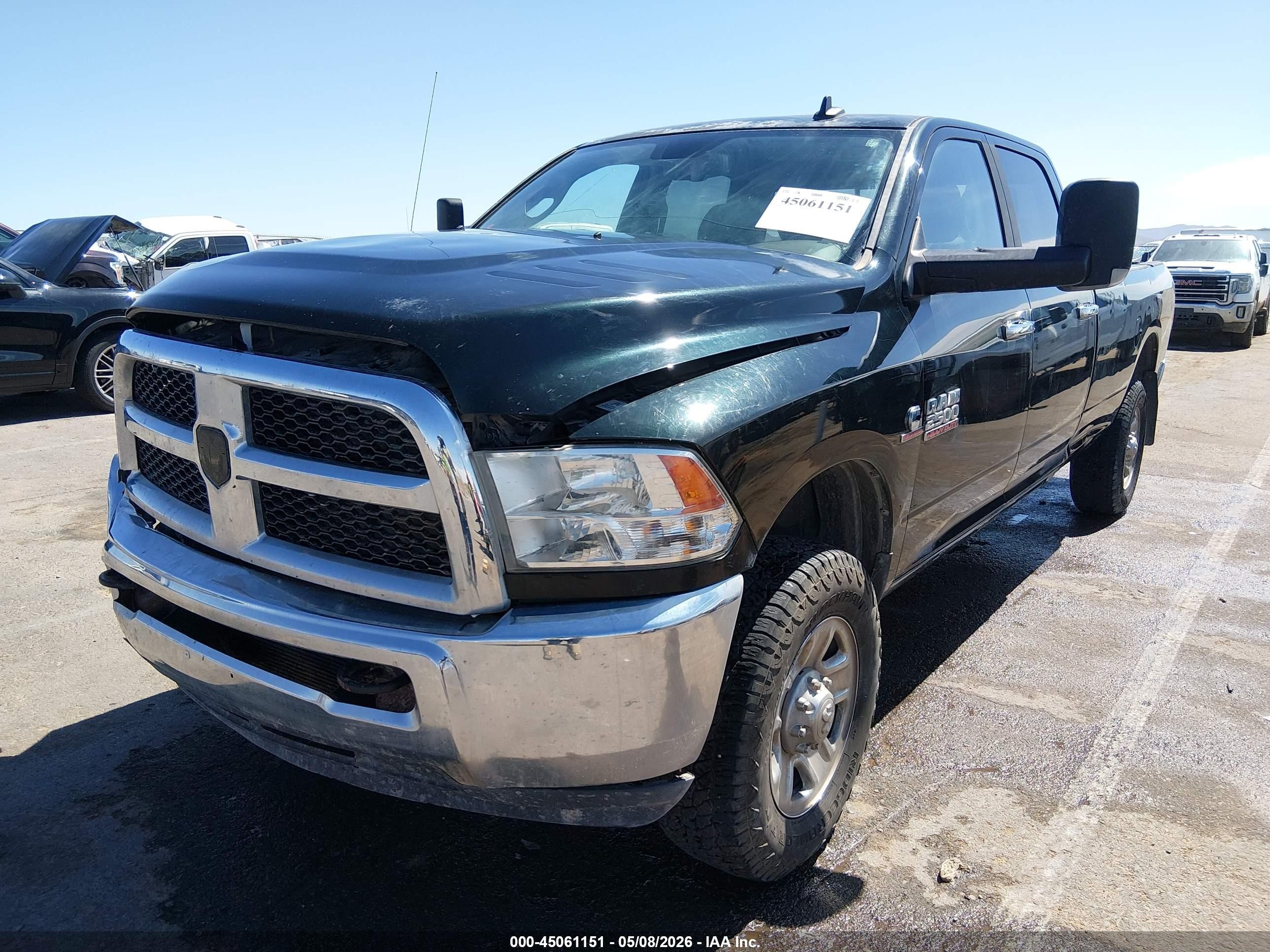 2015 Ram 2500 Slt Black vin: 3C6UR5JL3FG664298