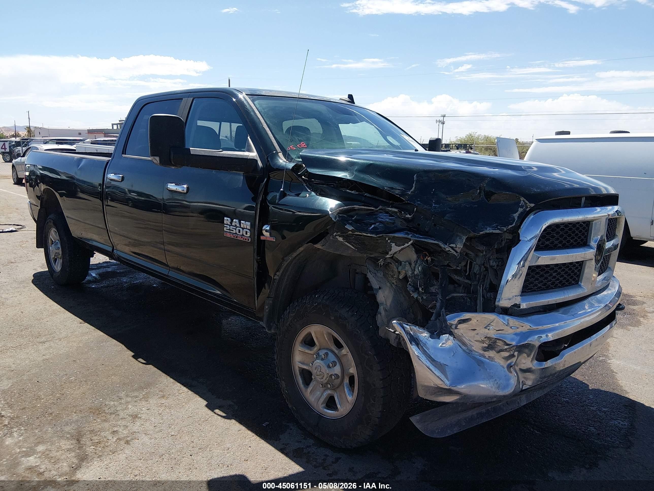 2015 Ram 2500 Slt Black vin: 3C6UR5JL3FG664298