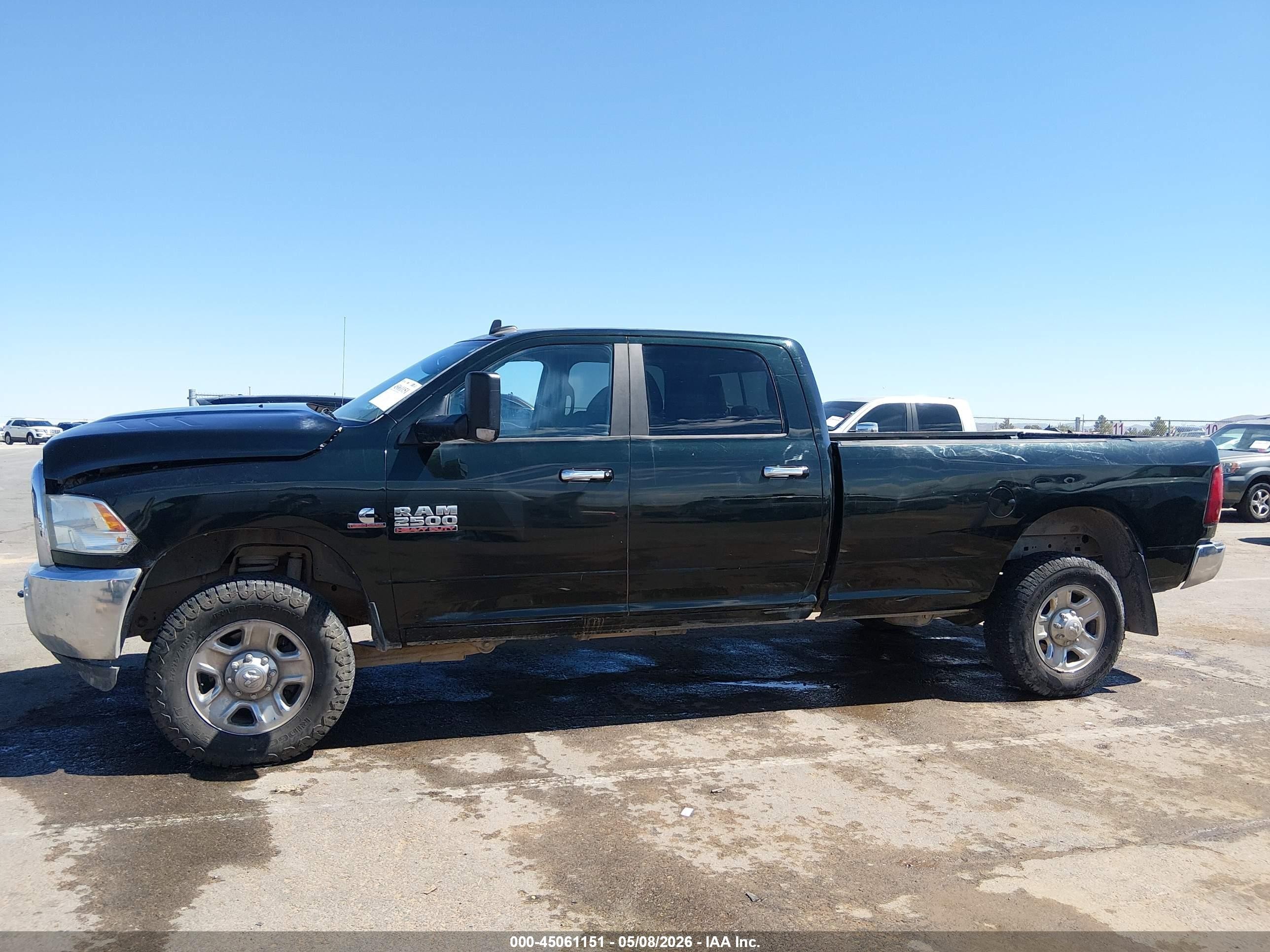 2015 Ram 2500 Slt Black vin: 3C6UR5JL3FG664298