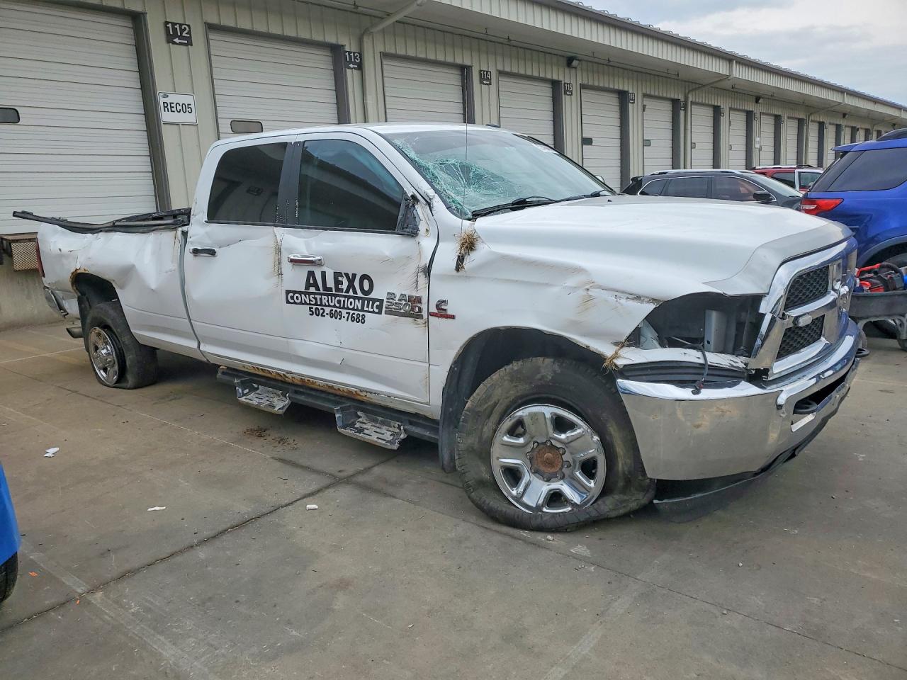 2014 Ram 2500 Slt White vin: 3C6UR5JL9EG301972