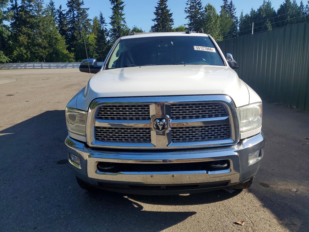 2014 Ram 2500 Laramie White vin: 3C6UR5KL1EG299763