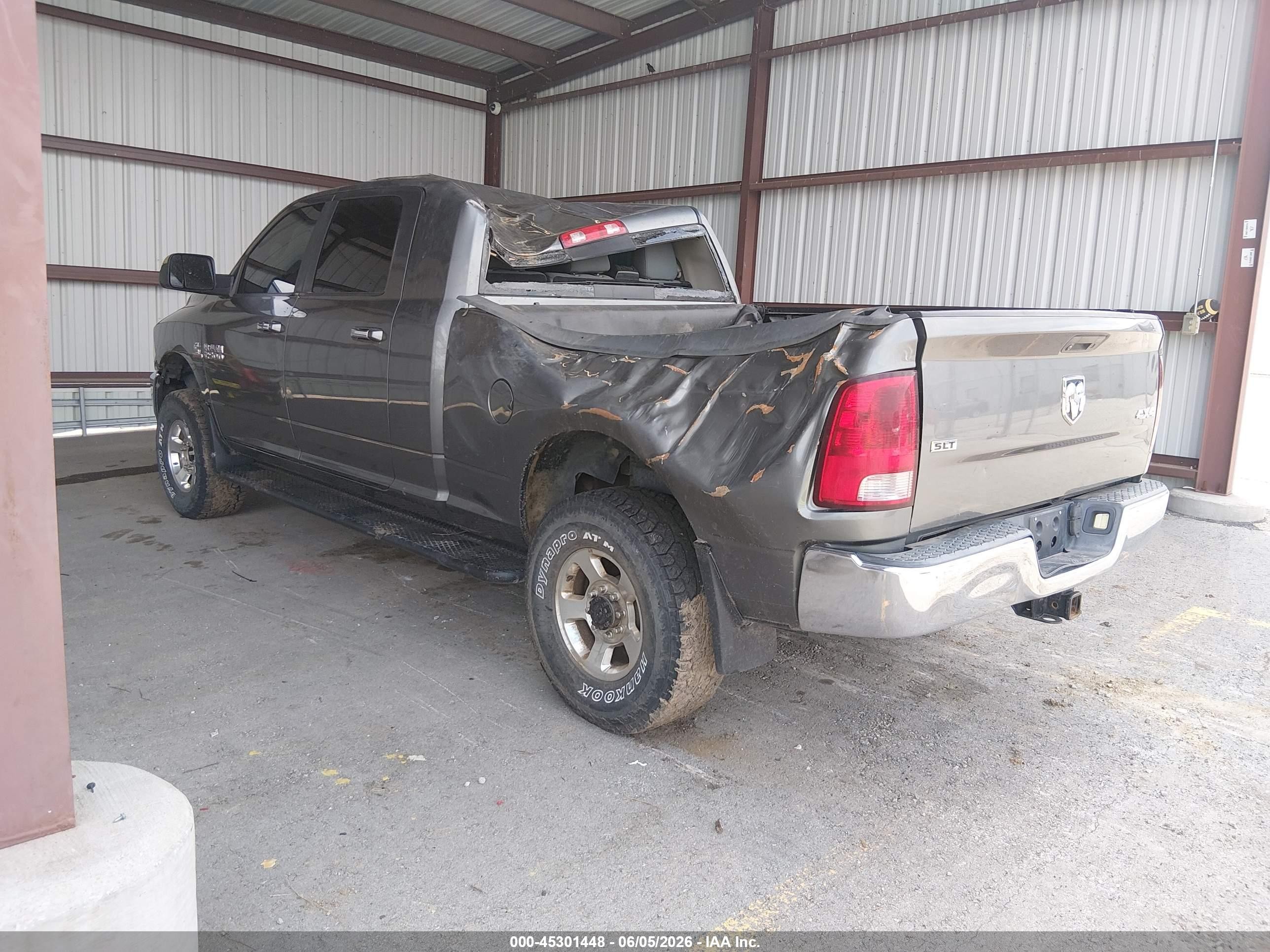 2013 Ram 2500 Slt Серый vin: 3C6UR5ML0DG572171
