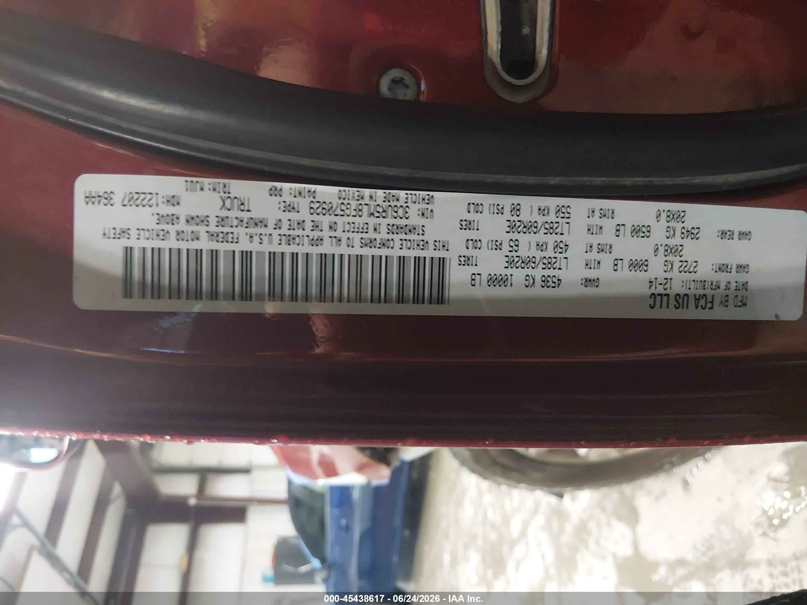 2015 Ram 2500 Lone Star Red vin: 3C6UR5ML8FG570929