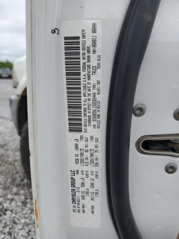 2013 Ram 2500 Laramie Белый vin: 3C6UR5NL1DG592444