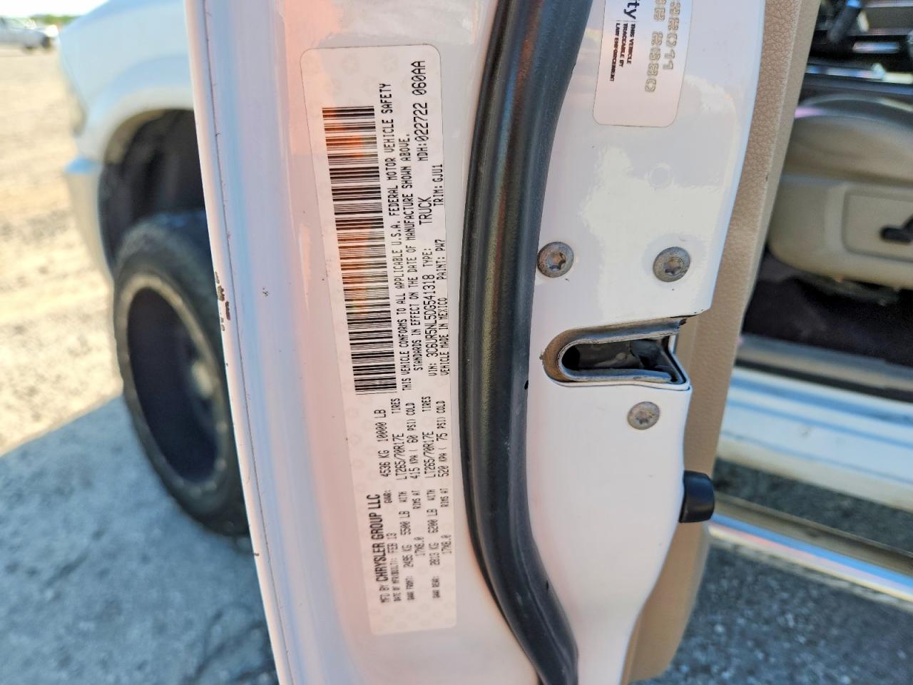 2013 Ram 2500 Laramie Белый vin: 3C6UR5NL5DG541318