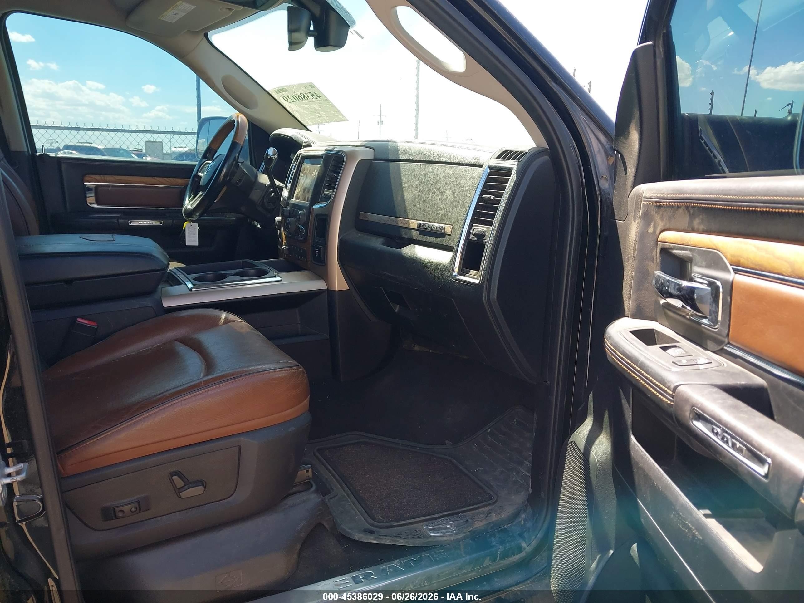 2014 Ram 2500 Longhorn Black vin: 3C6UR5PL1EG315095
