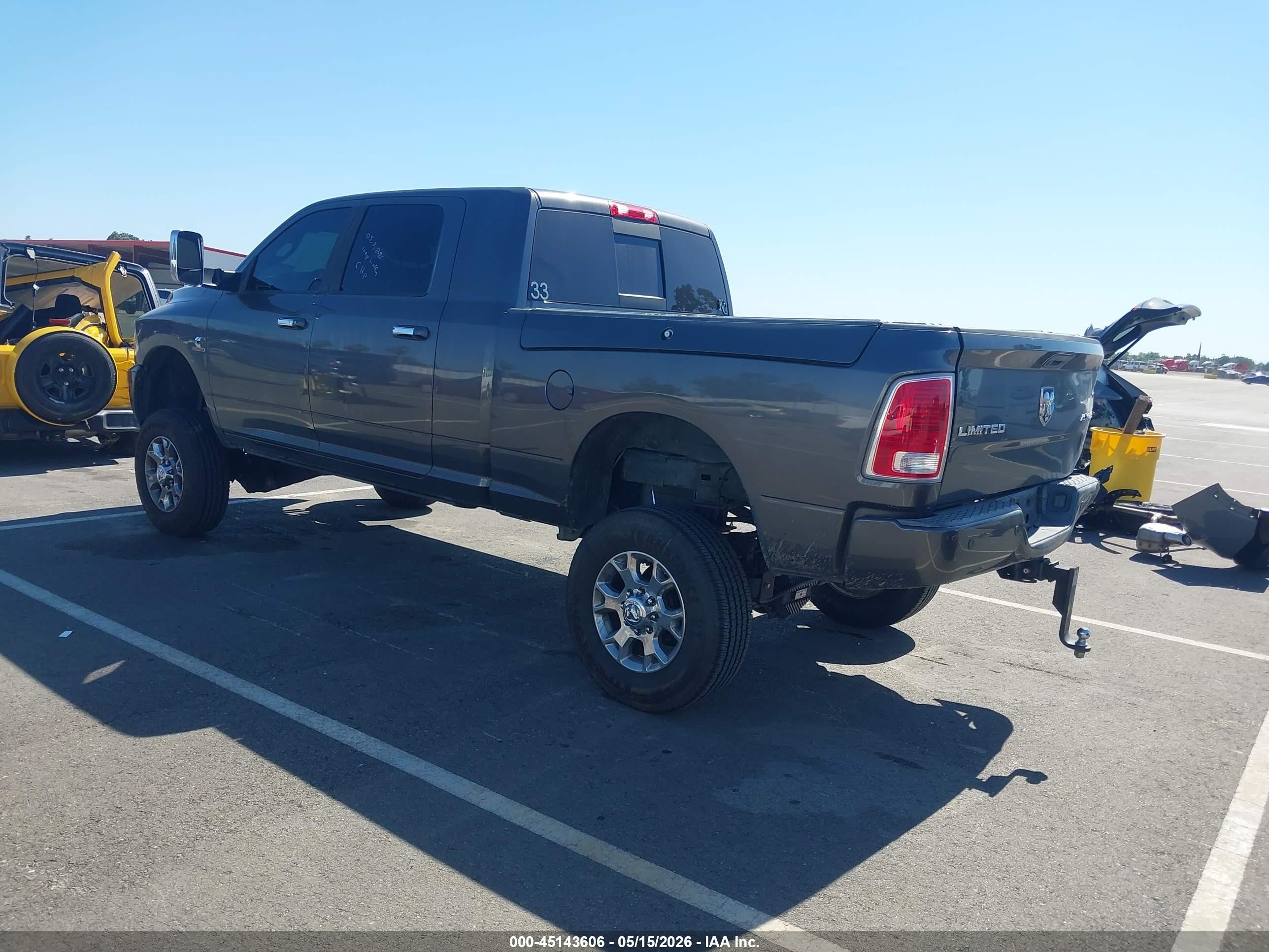 2014 Ram 2500 Longhorn Limited Серый vin: 3C6UR5PL4EG315284