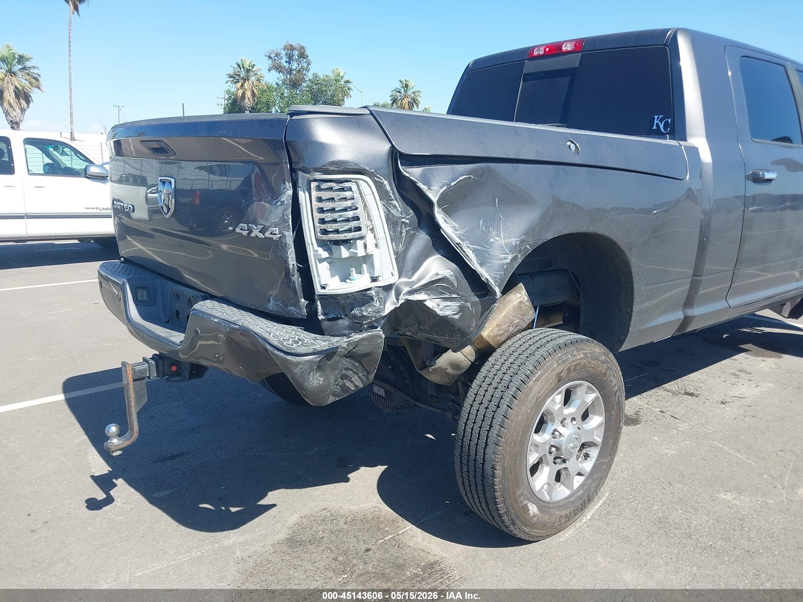 2014 Ram 2500 Longhorn Limited Серый vin: 3C6UR5PL4EG315284