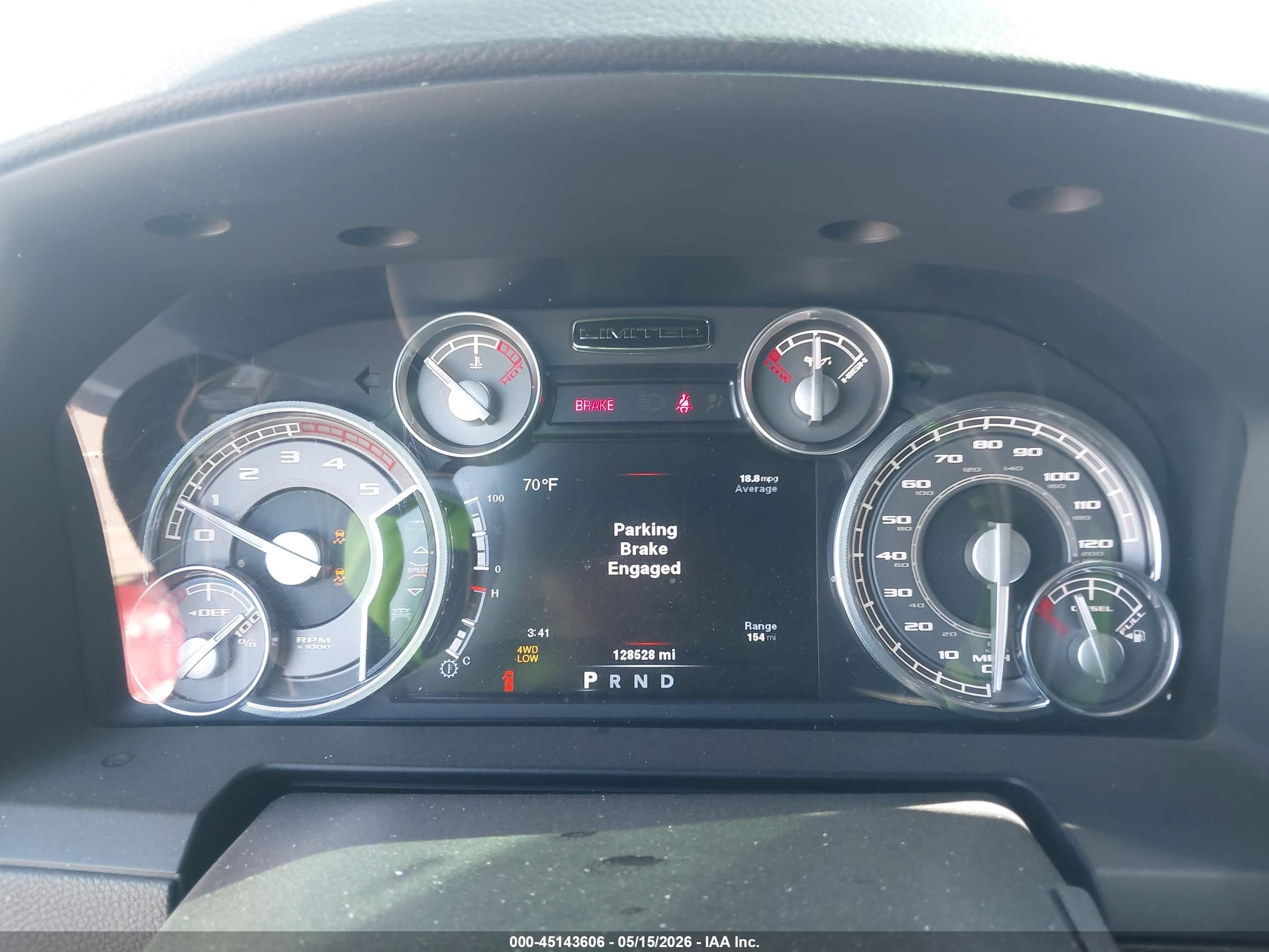 2014 Ram 2500 Longhorn Limited Серый vin: 3C6UR5PL4EG315284
