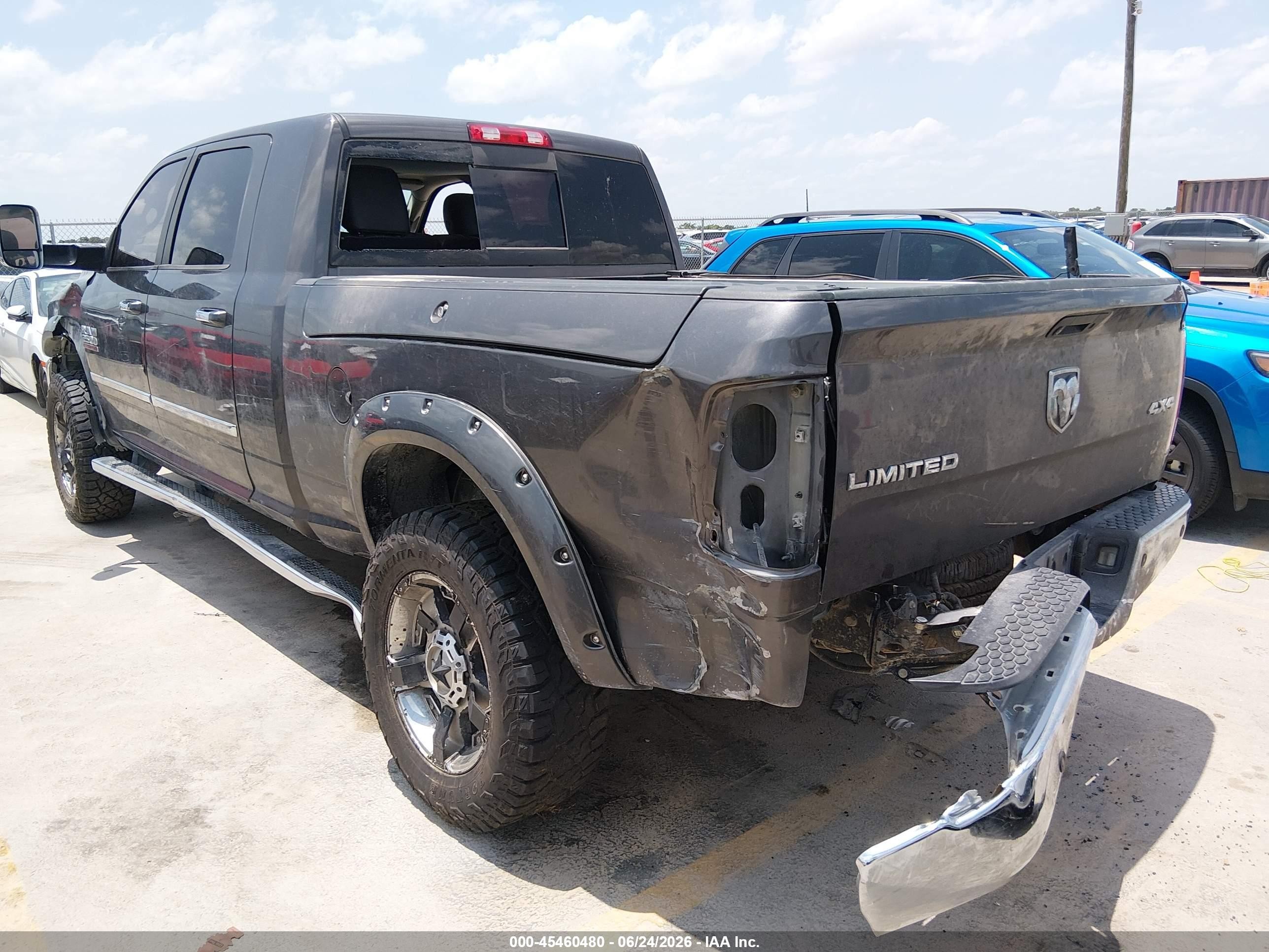2014 Ram 2500 Longhorn Limited Black vin: 3C6UR5PL5EG320882