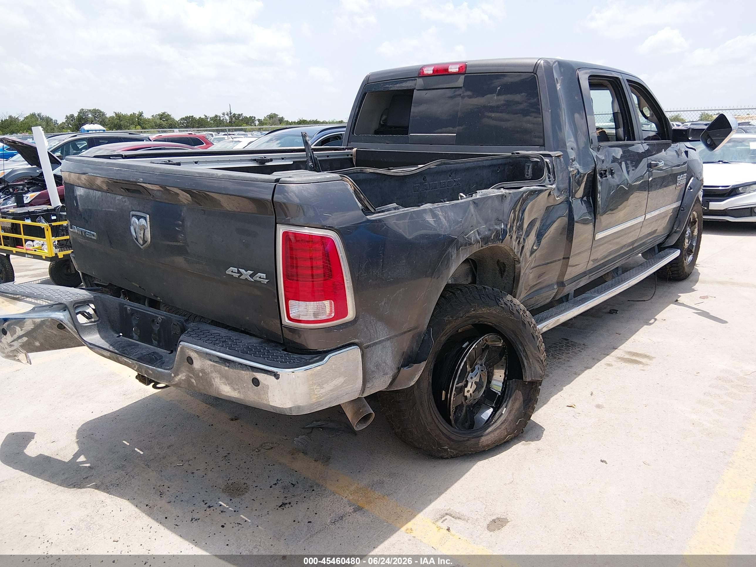 2014 Ram 2500 Longhorn Limited Black vin: 3C6UR5PL5EG320882