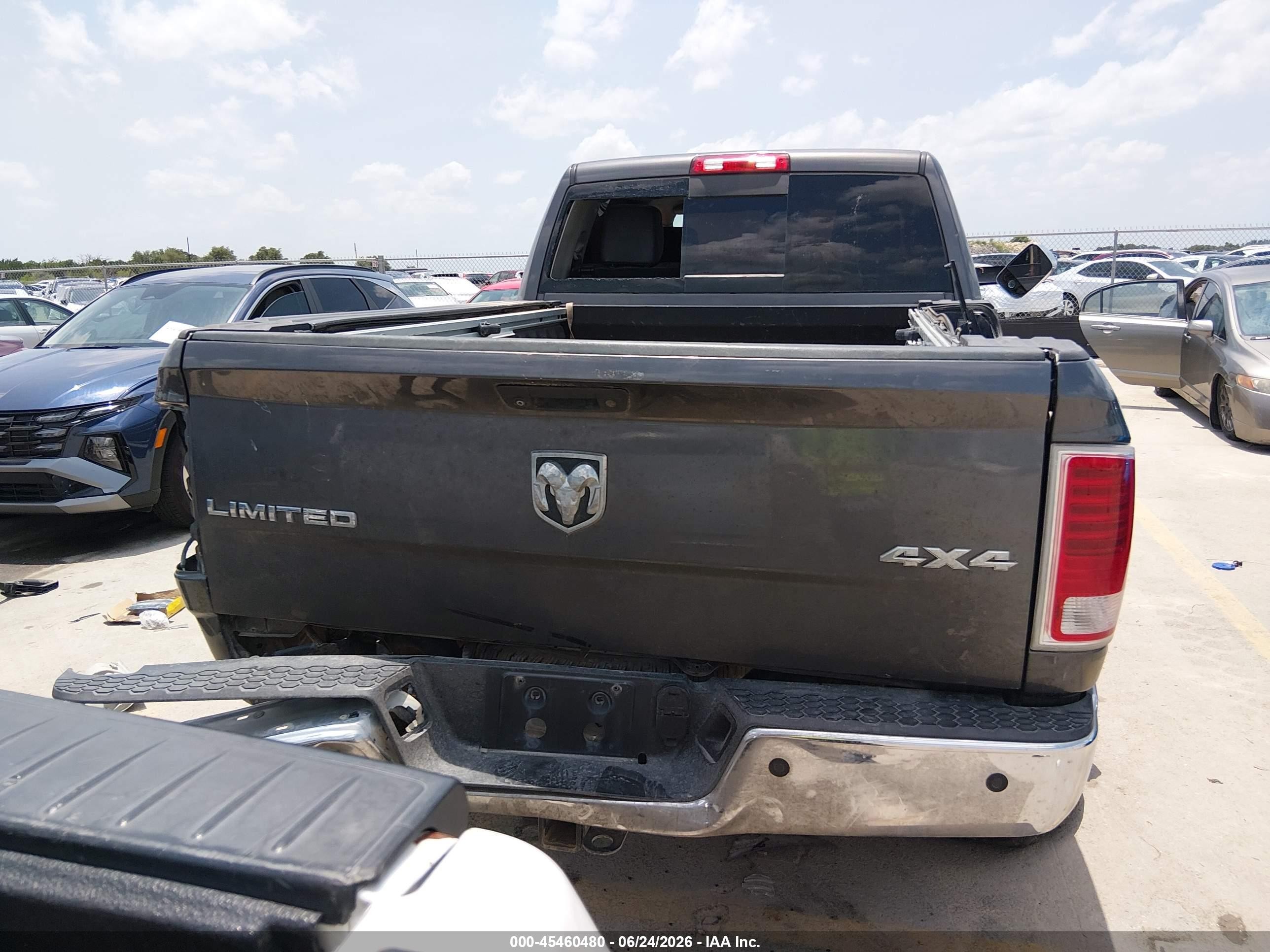 2014 Ram 2500 Longhorn Limited Black vin: 3C6UR5PL5EG320882