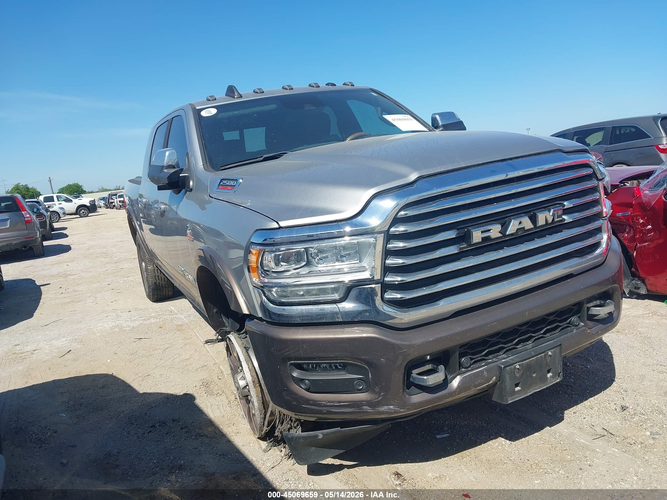 2022 Ram 2500 Limited Longhorn  4x4 6'4 Box Silver vin: 3C6UR5PL7NG183346