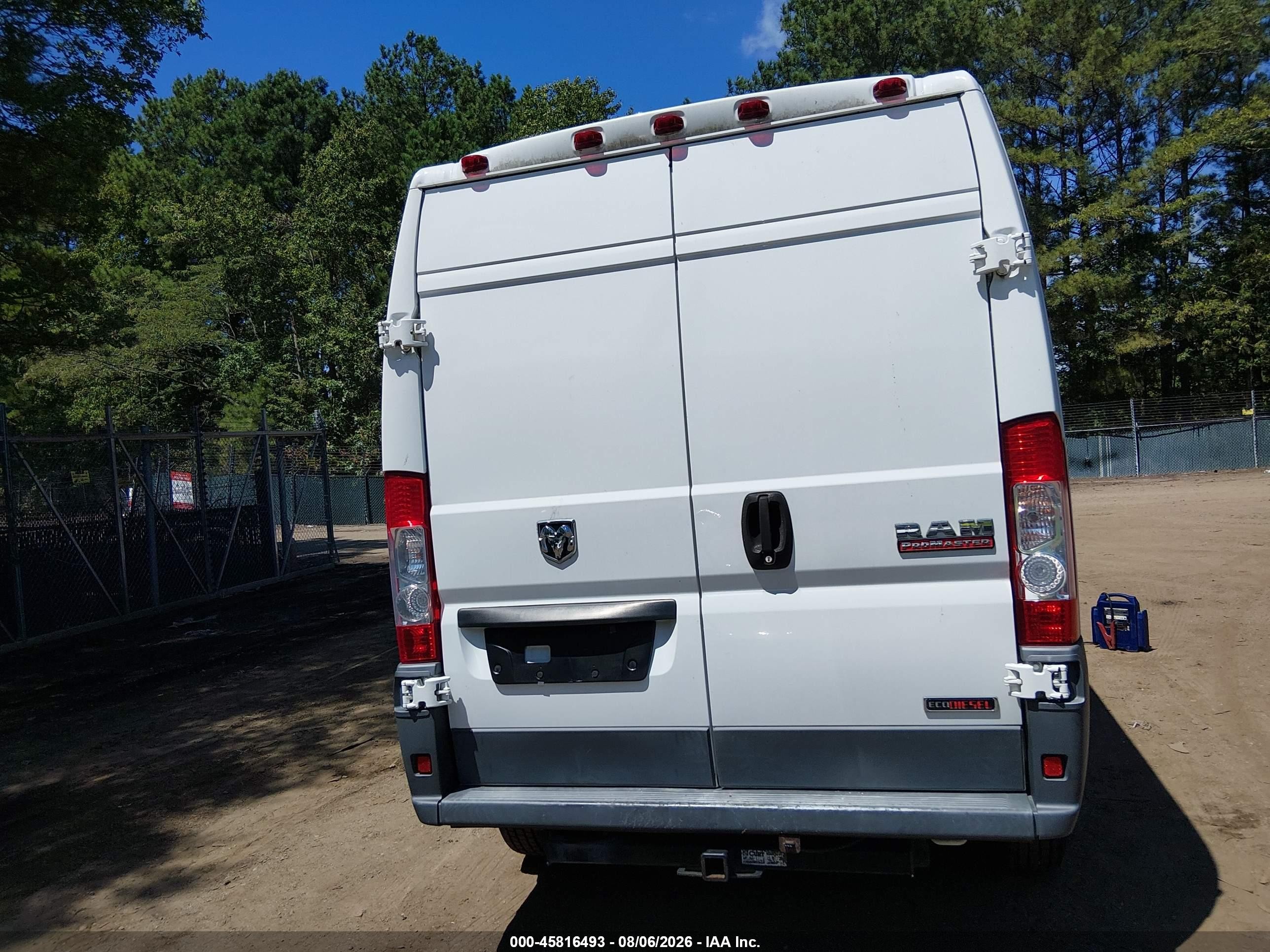 2014 Ram Promaster 3500 High Roof Белый vin: 3C6URVHD0EE122746