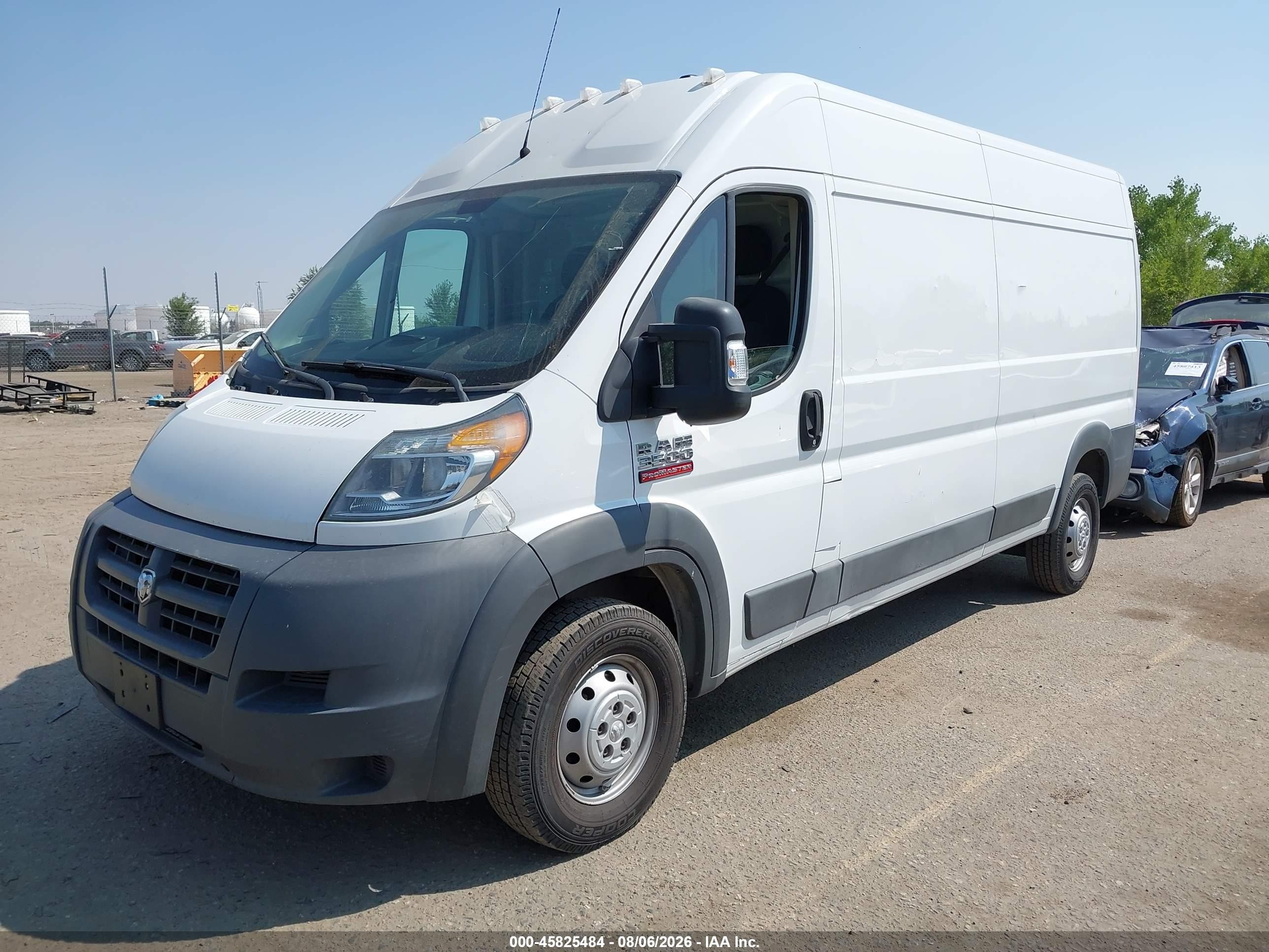 2015 Ram Promaster 3500 High Roof Белый vin: 3C6URVHD9FE510480