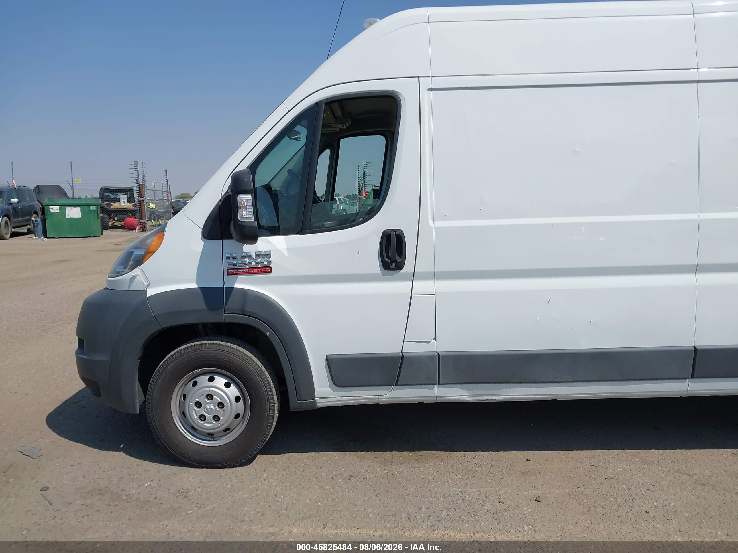2015 Ram Promaster 3500 High Roof Белый vin: 3C6URVHD9FE510480