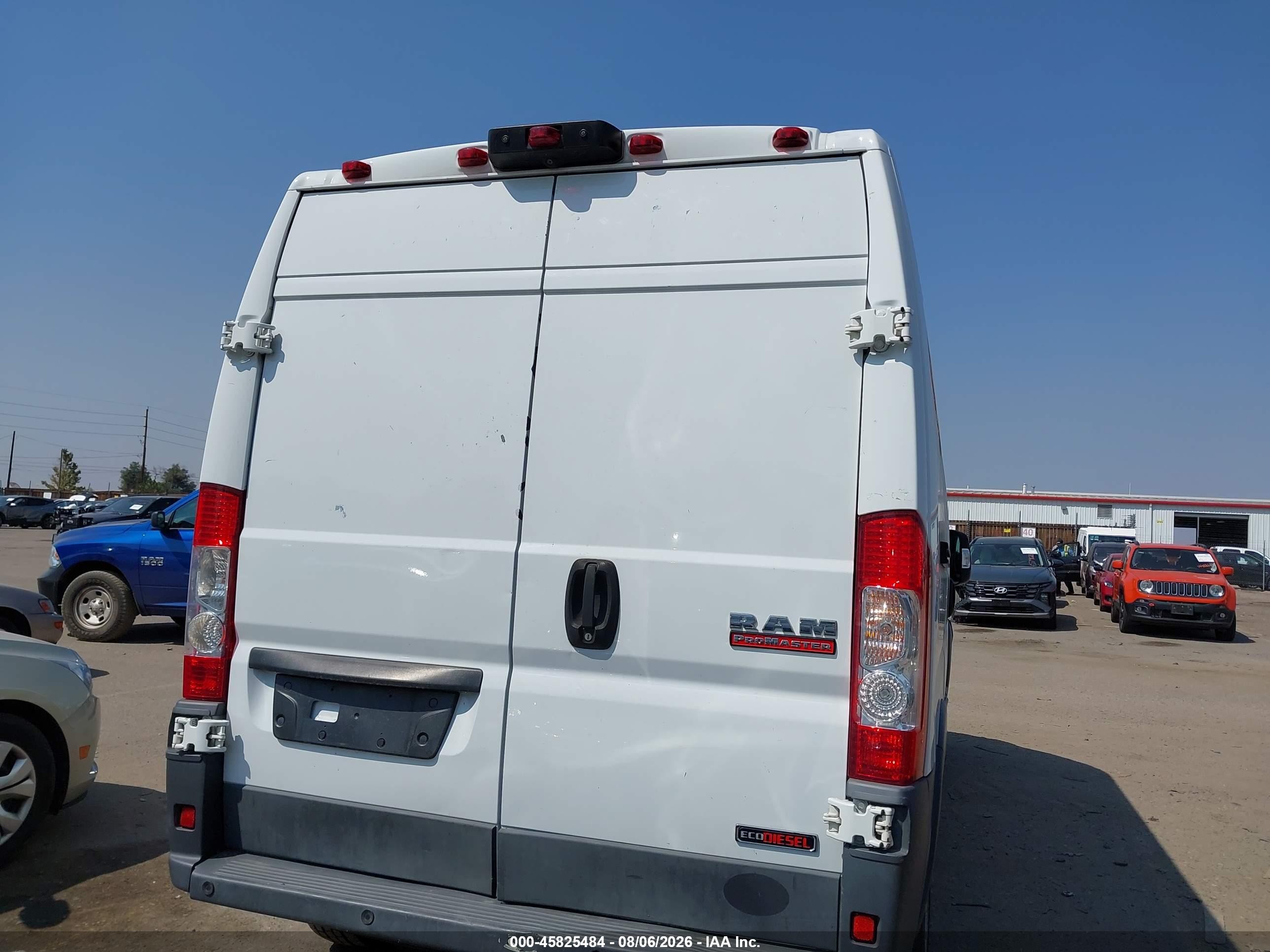 2015 Ram Promaster 3500 High Roof Белый vin: 3C6URVHD9FE510480